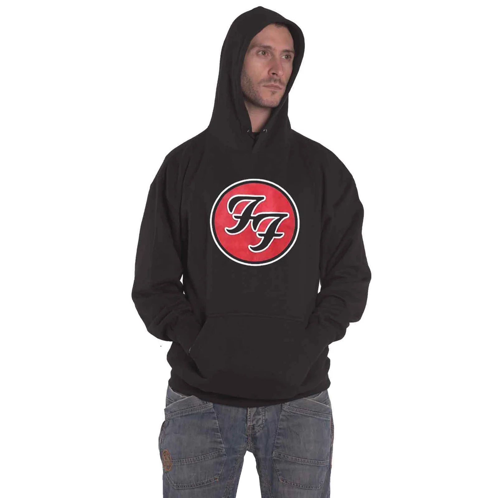 FOO FIGHTERS - FF LOGO - Pullover Hoodie Black - Image 2