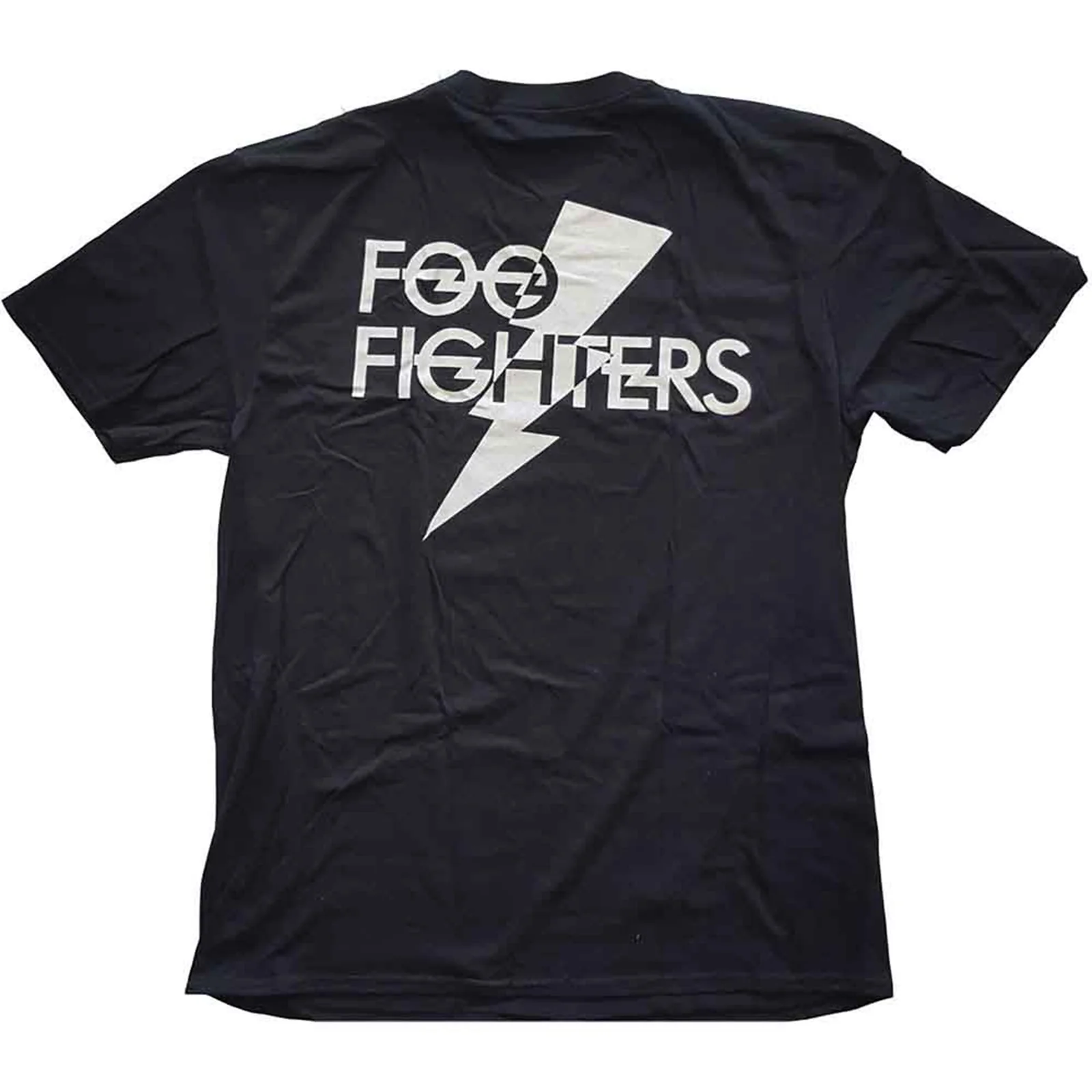 FOO FIGHTERS - FLASH LOGO - T-Shirt Black (Back Print) - Image 2