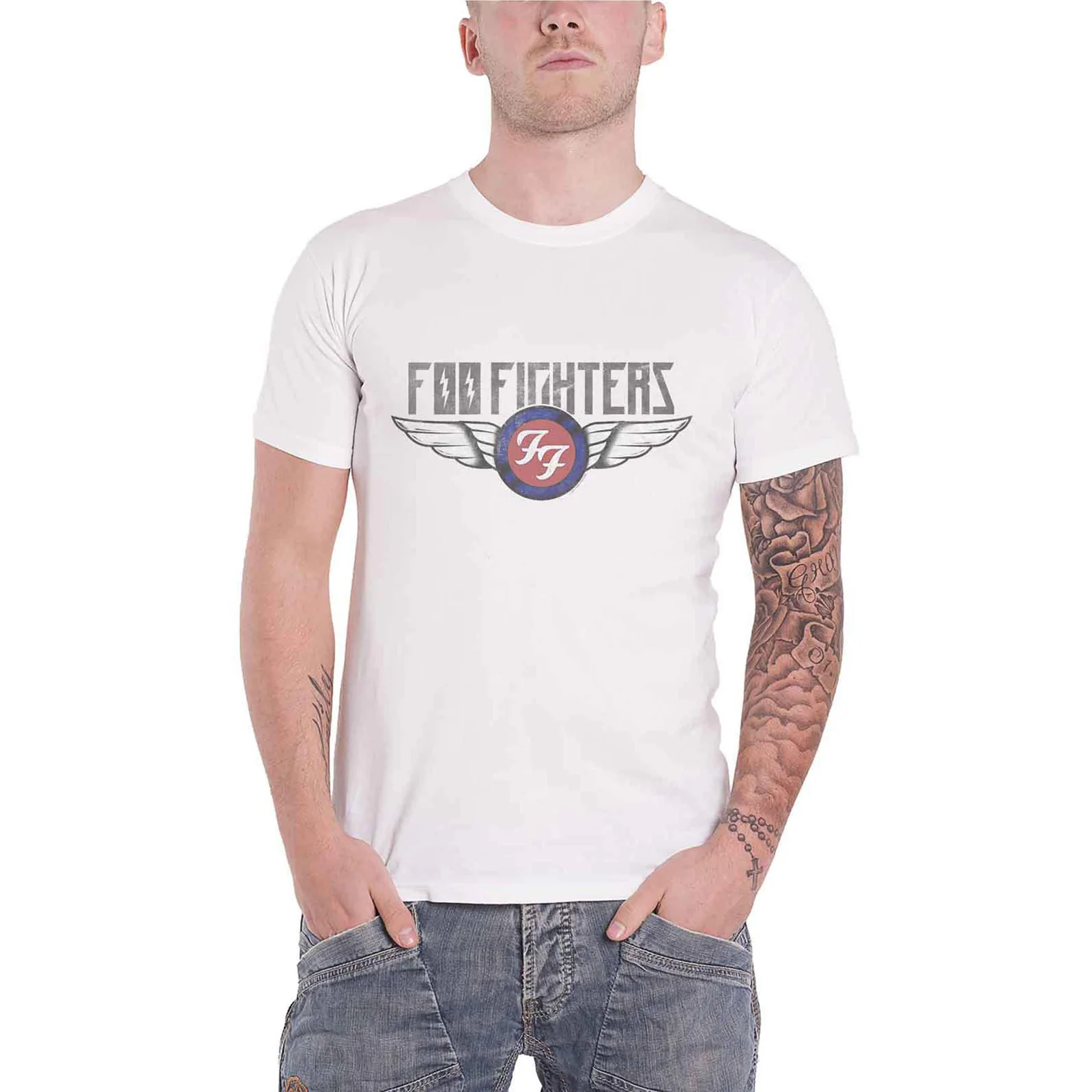 FOO FIGHTERS - FLASH WINGS - T-Shirt White - Image 2