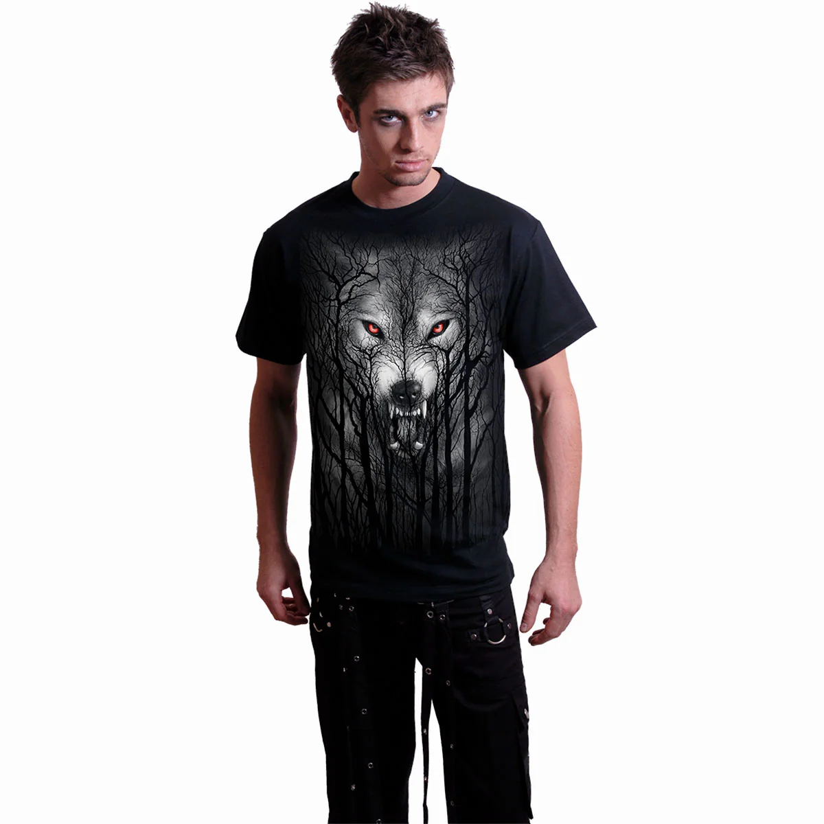 FOREST WOLF - T-Shirt Black - Image 3