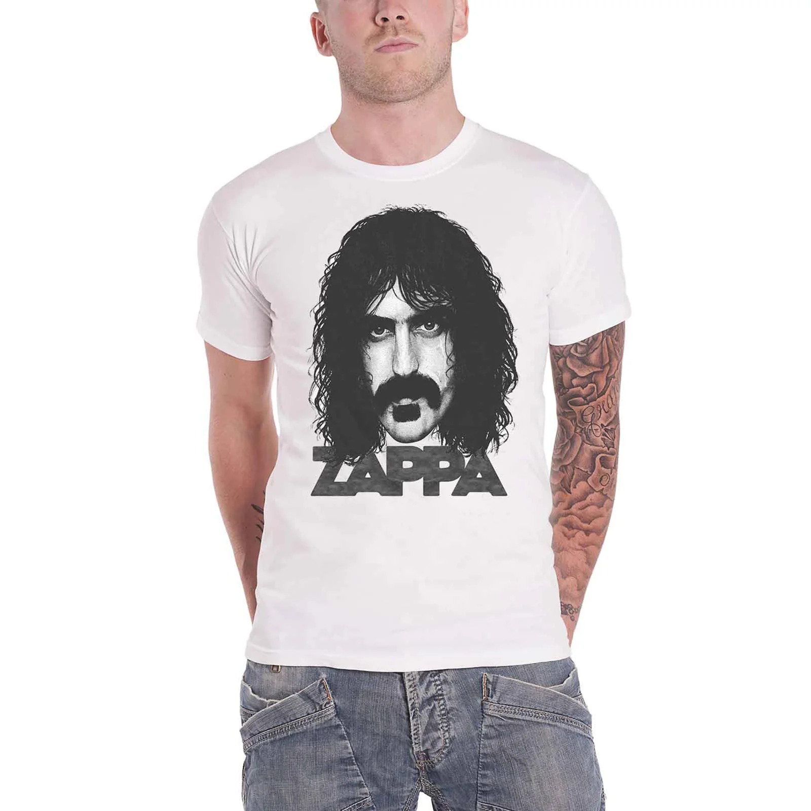 FRANK ZAPPA - BIG FACE - T-Shirt White - Image 2