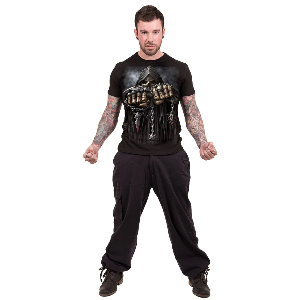 GAME OVER - T-Shirt Black - Image 3