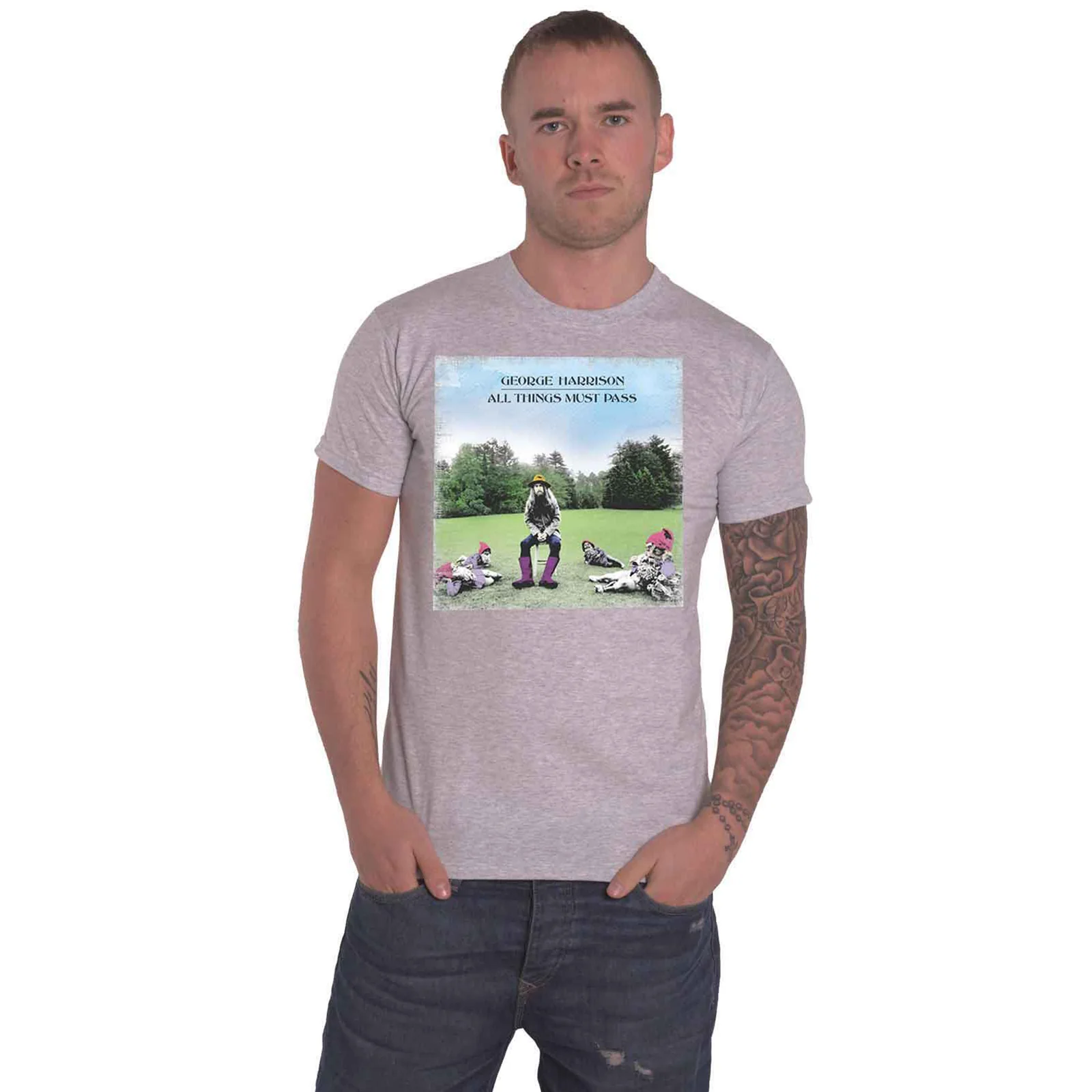 GEORGE HARRISON - ALL THINGS MUST PASS - T-Shirt Grey - Image 2