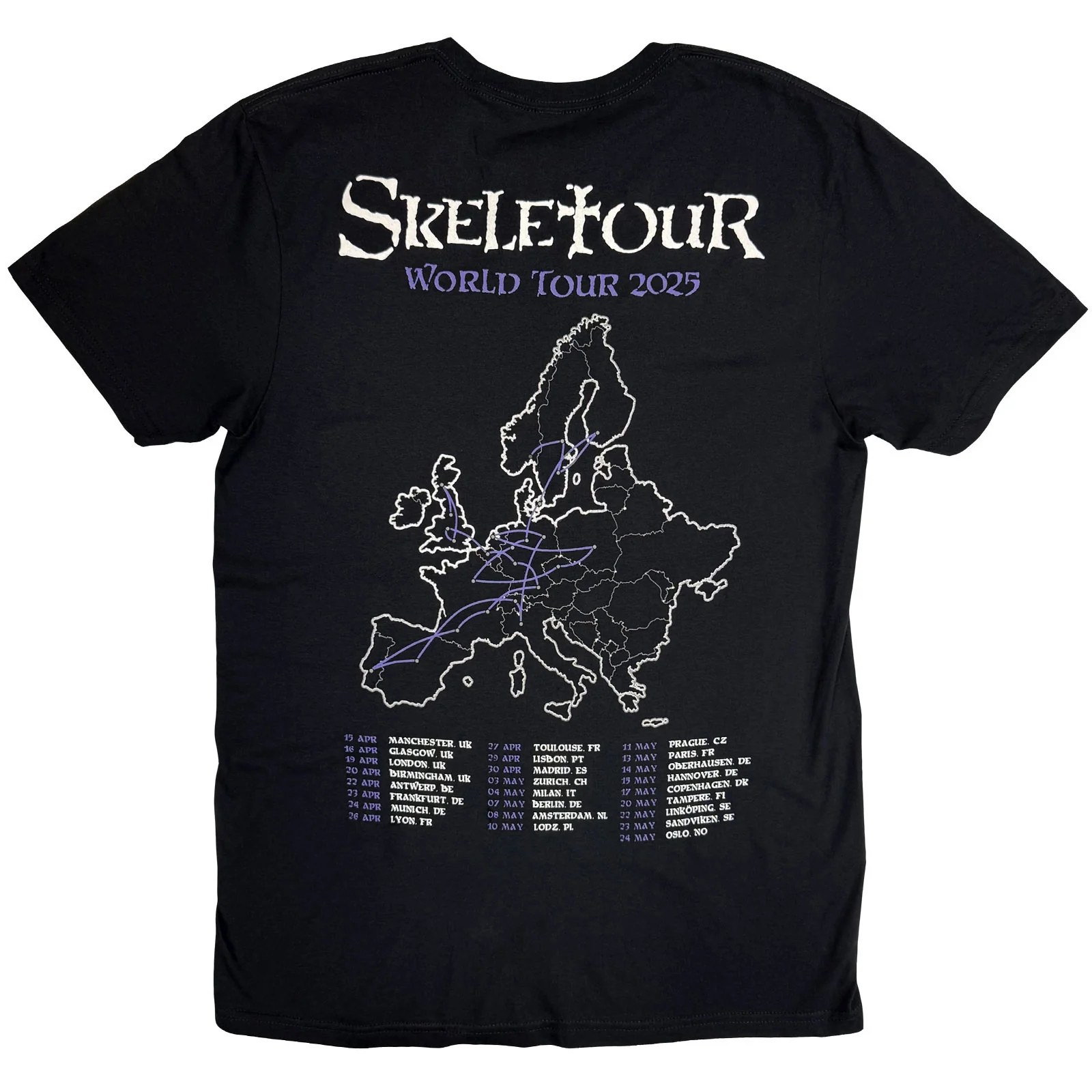 GHOST - SKELETA ALBUM COVER '25 TOUR DATES - T-Shirt Black (Back Print) - Image 2