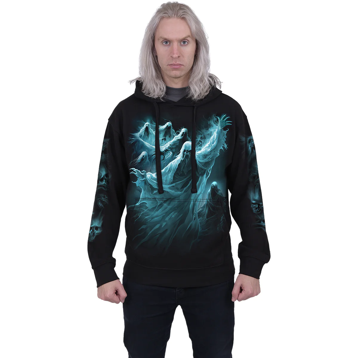 GHOST SKULL - Hoody Black - Image 3