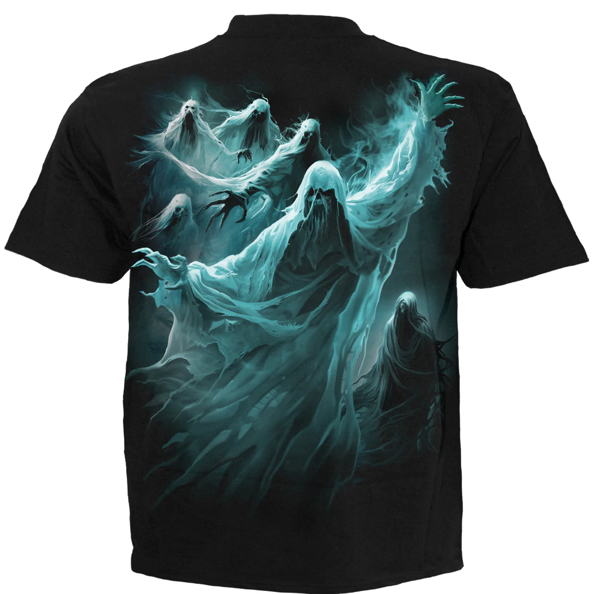 GHOST SKULL - T-Shirt Black - Image 2