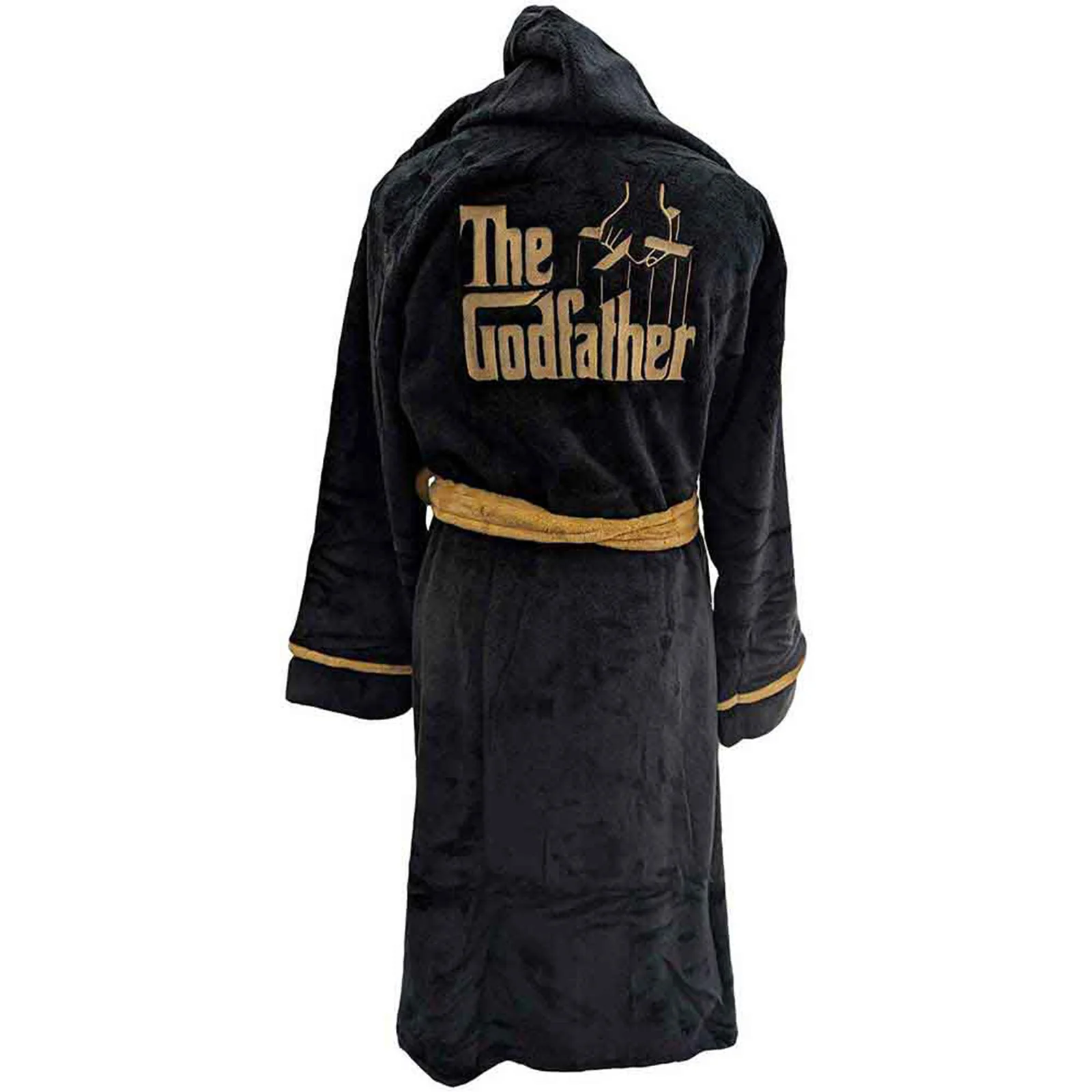 THE GODFATHER - ROSE & LOGO - Bathrobe Black (Back Print) - Image 2