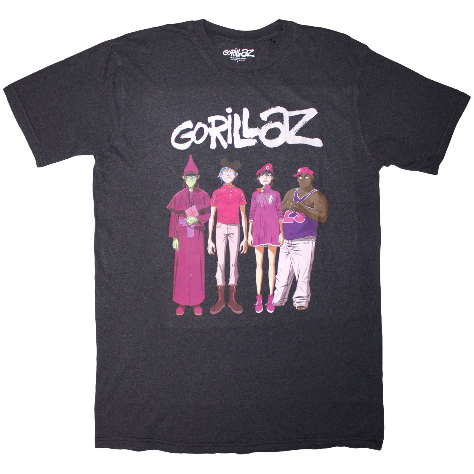 GORILLAZ - CRACKER ISLAND STANDING GROUP - T-Shirt Black
