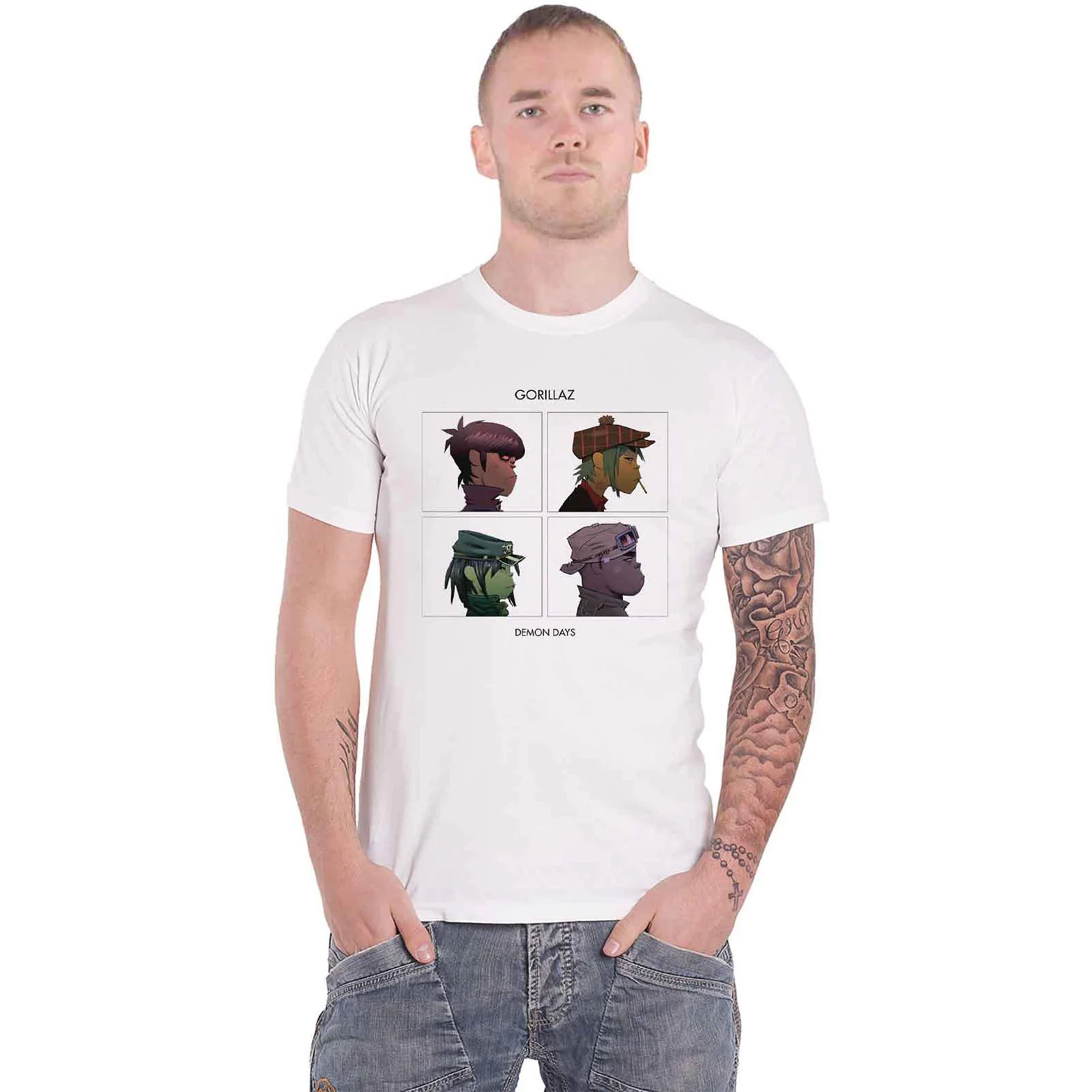 GORILLAZ - DEMON DAYS - T-Shirt White - Image 2