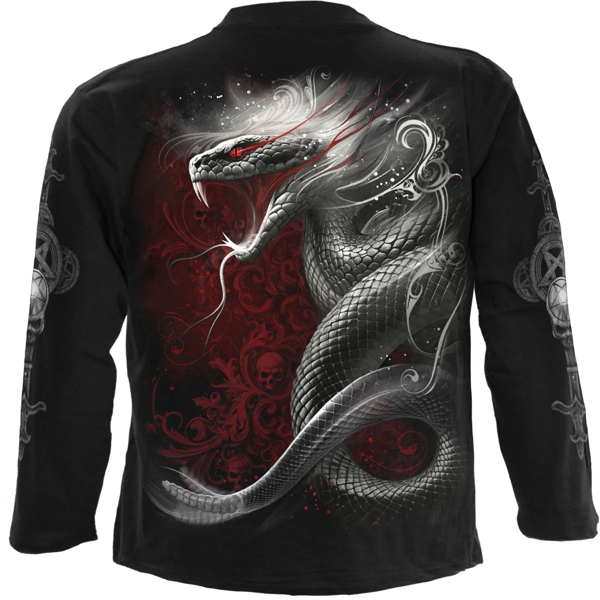 GOTHIC SERPENT - Longsleeve T-Shirt Black - Image 2
