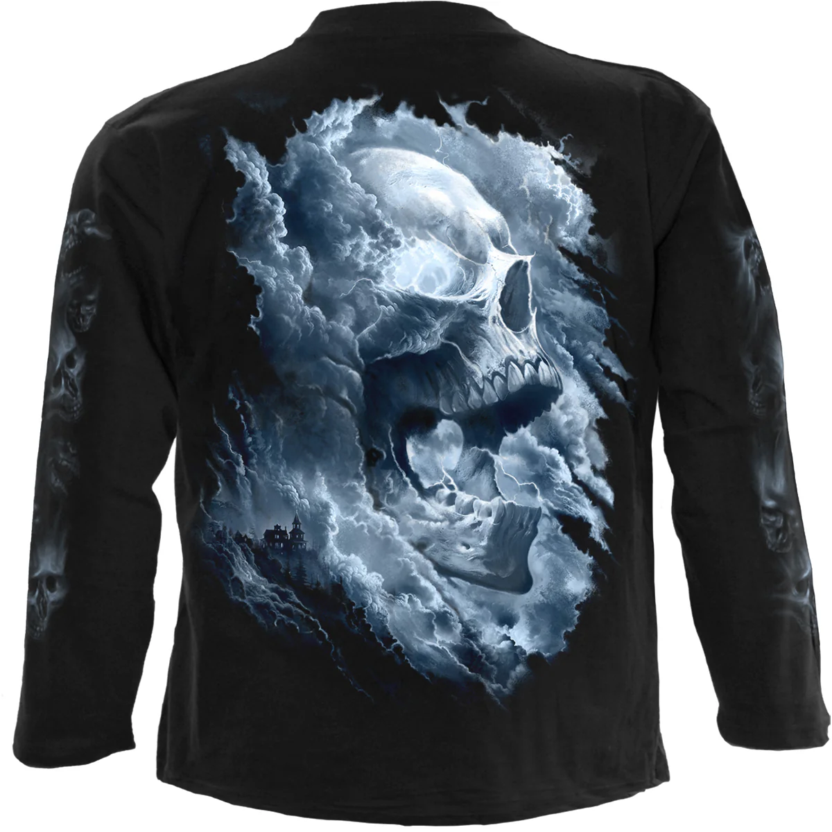 GRAVE SKIES - Longsleeve T-Shirt Black - Image 2