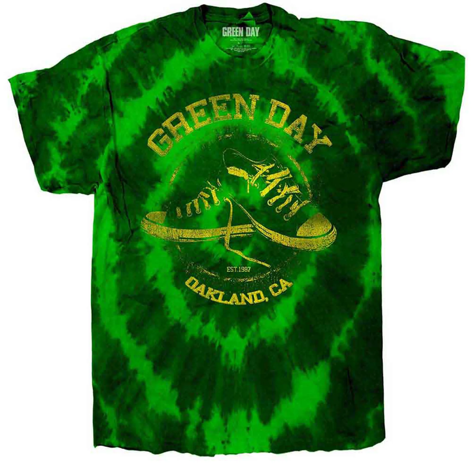 GREEN DAY - ALL STARS - Kids T-Shirt Green (Wash Collection)