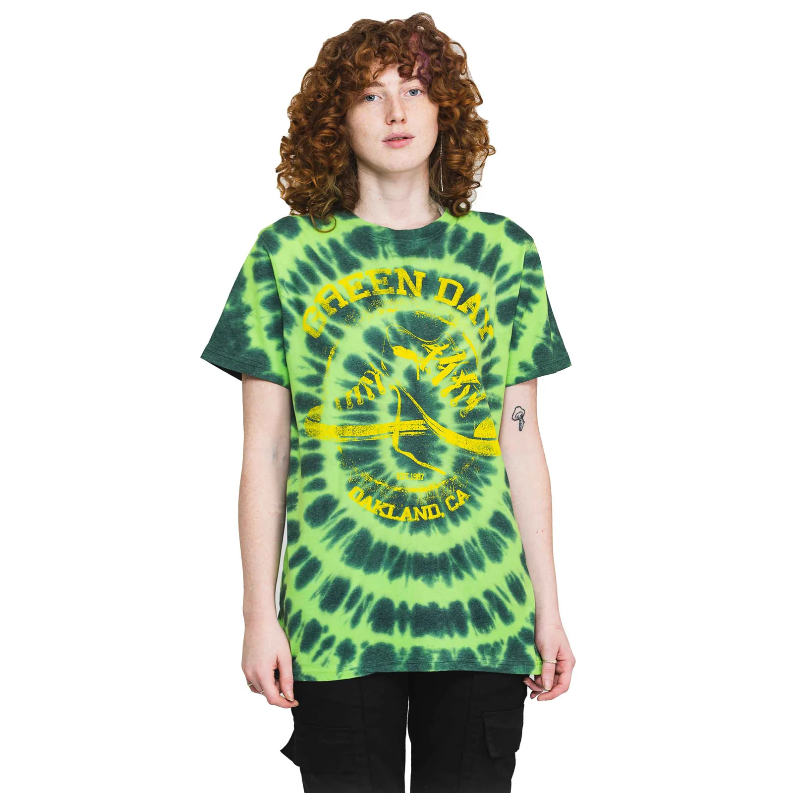 GREEN DAY - ALL STARS - T-Shirt Green (Wash Collection) - Image 2