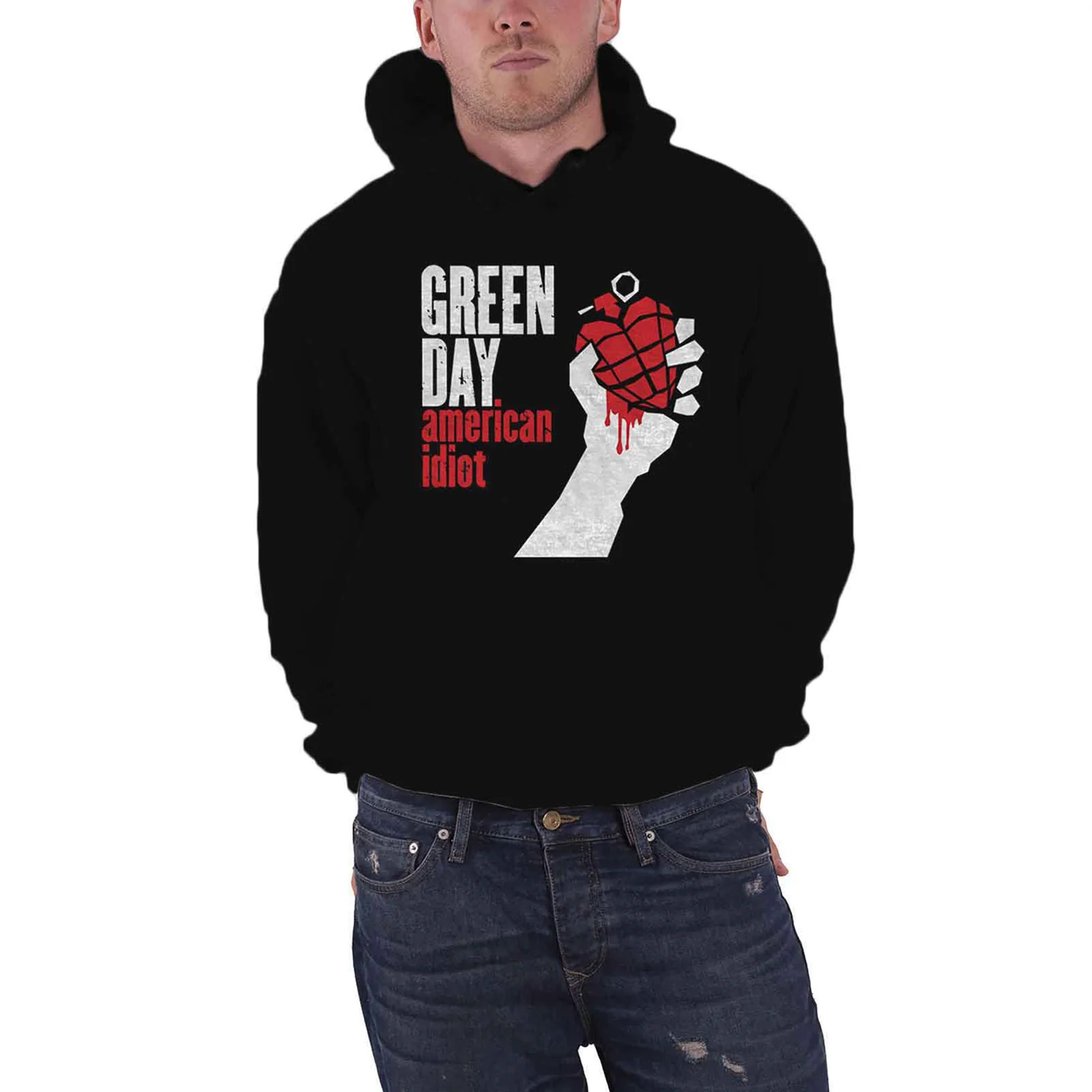 GREEN DAY - AMERICAN IDIOT - Pullover Hoodie Black - Image 2