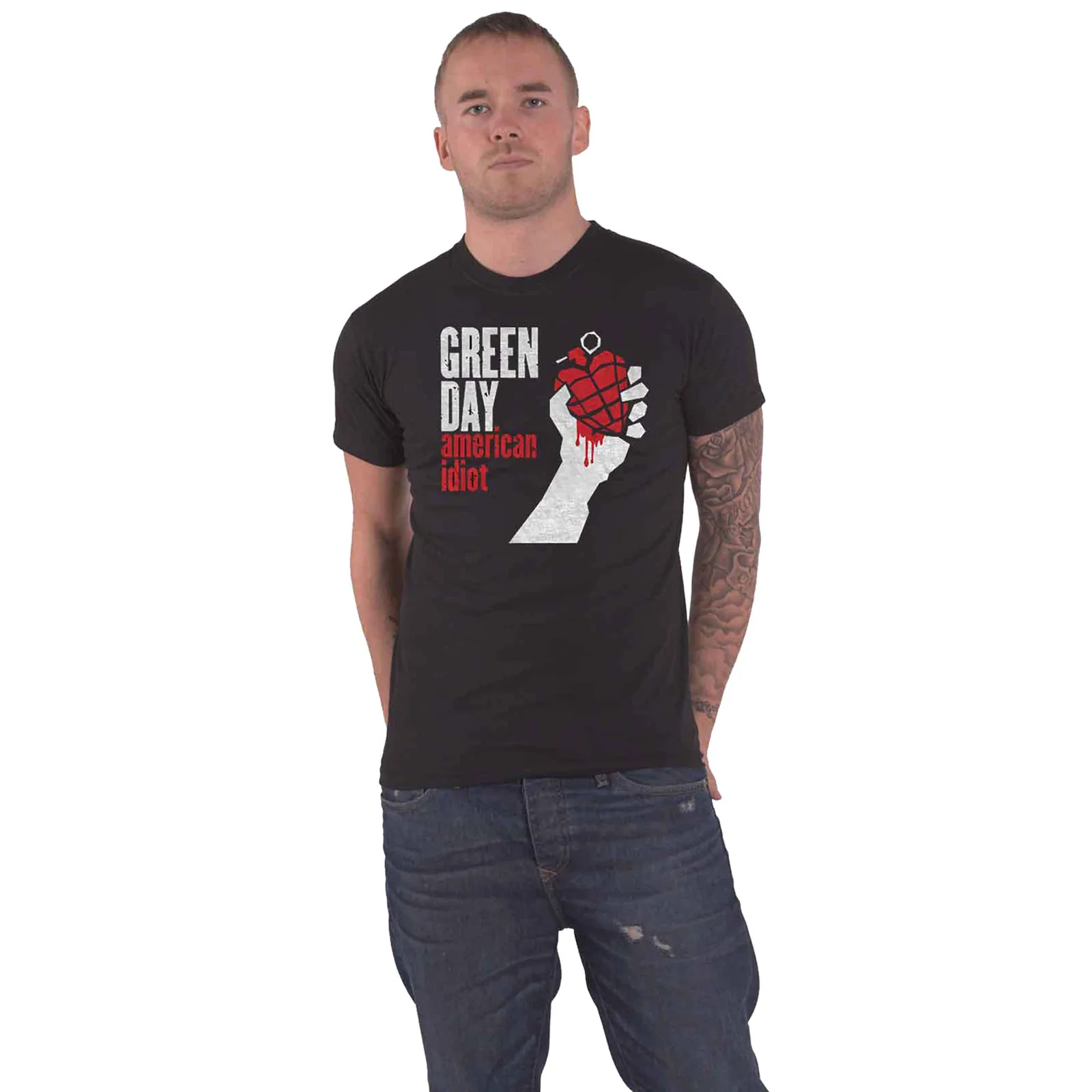 GREEN DAY - AMERICAN IDIOT - T-Shirt Black - Image 2