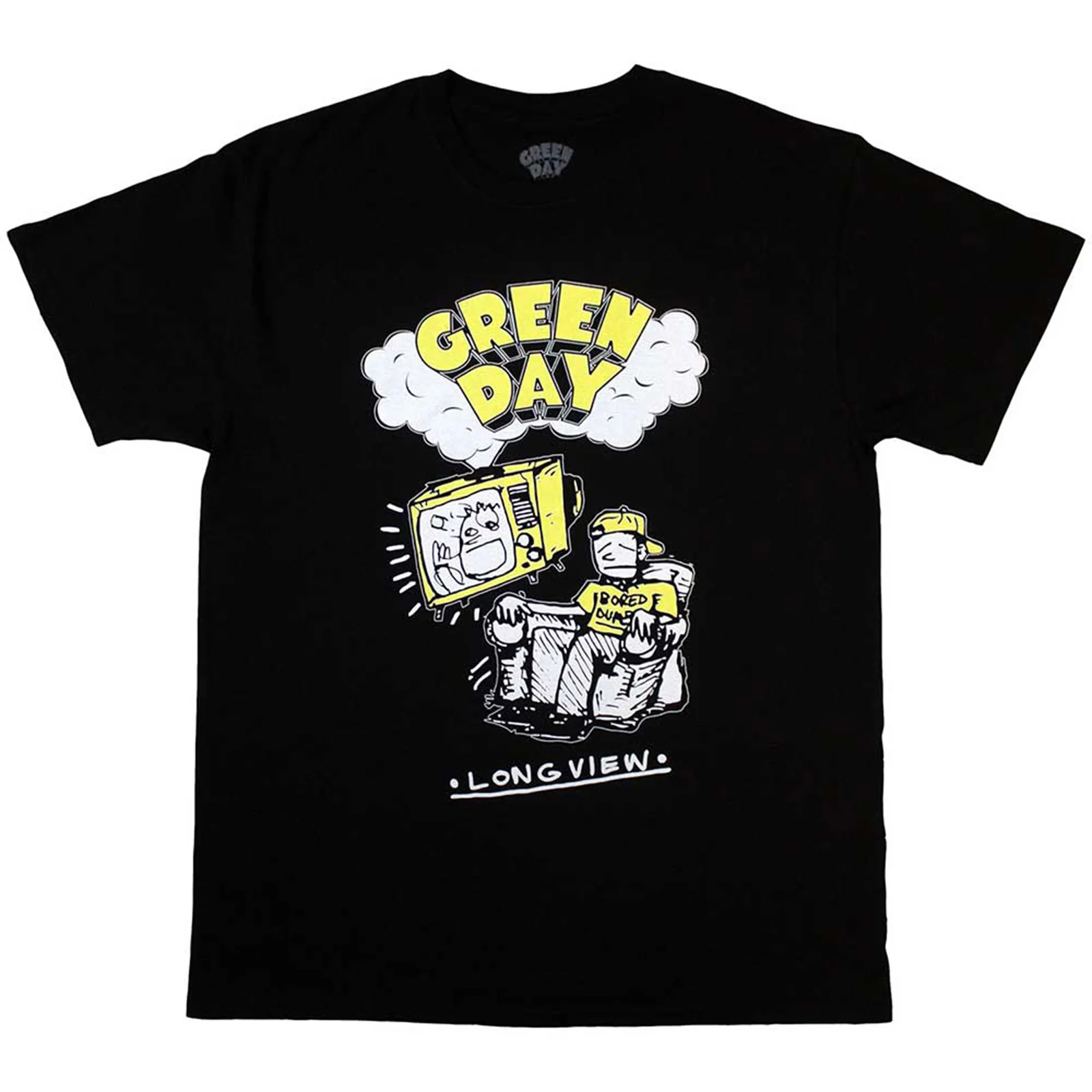 GREEN DAY - LONGVIEW DOODLE - T-Shirt Black