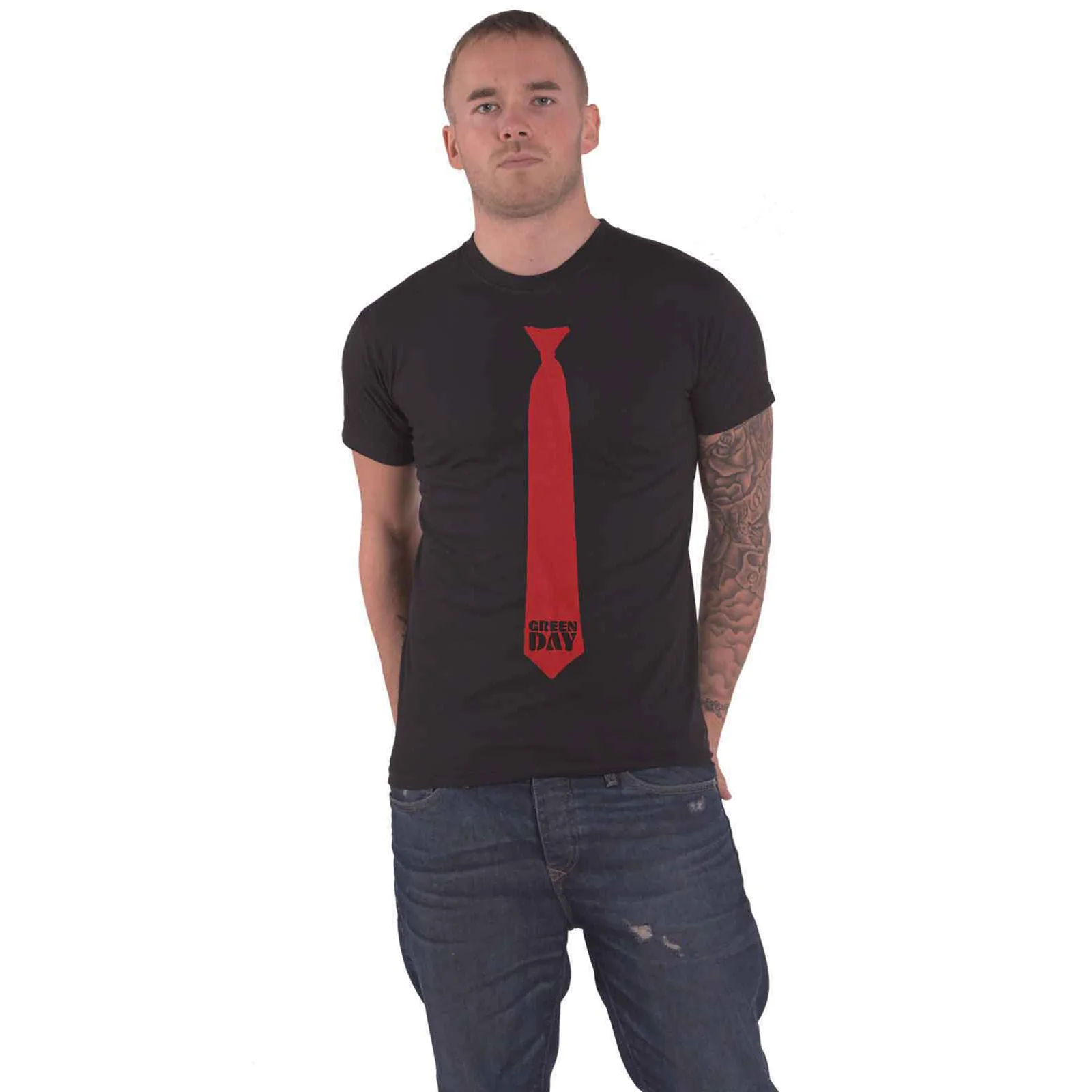 GREEN DAY - TIE - T-Shirt Black - Image 2