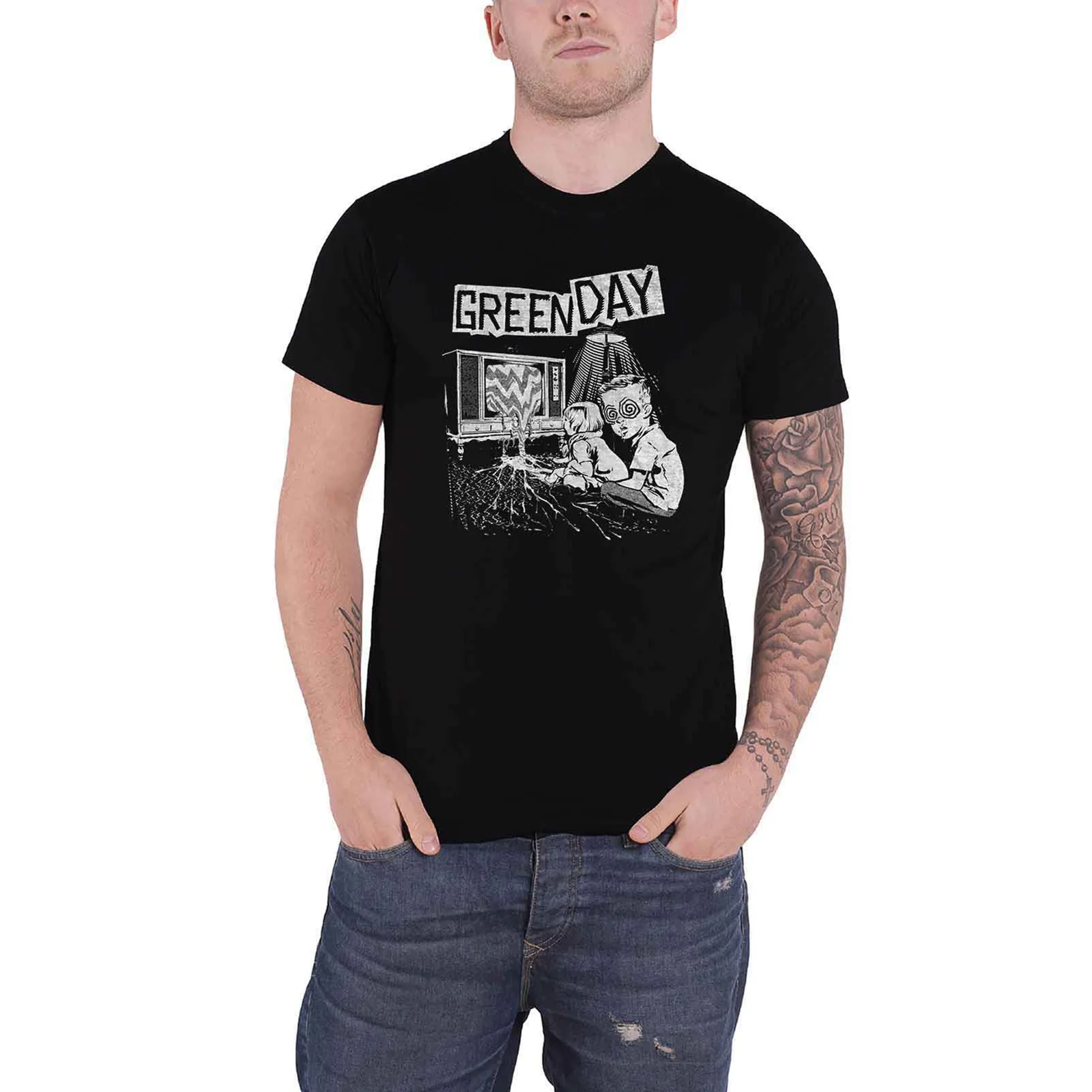 GREEN DAY - TV WASTELAND - T-Shirt Black - Image 2