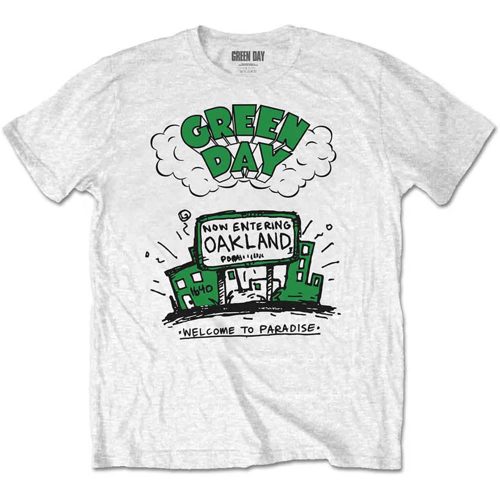 GREEN DAY - WELCOME TO PARADISE - T-Shirt White