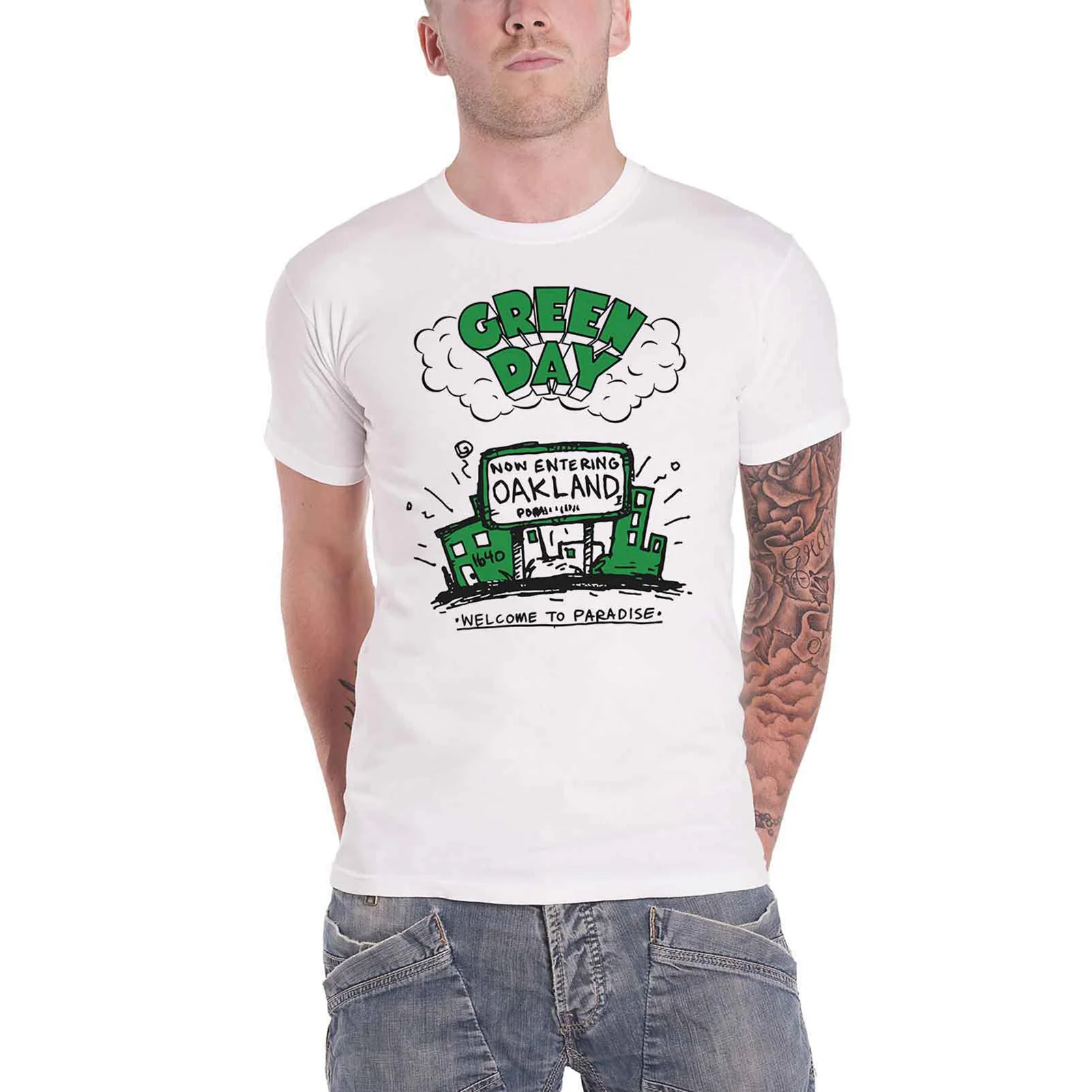 GREEN DAY - WELCOME TO PARADISE - T-Shirt White - Image 2
