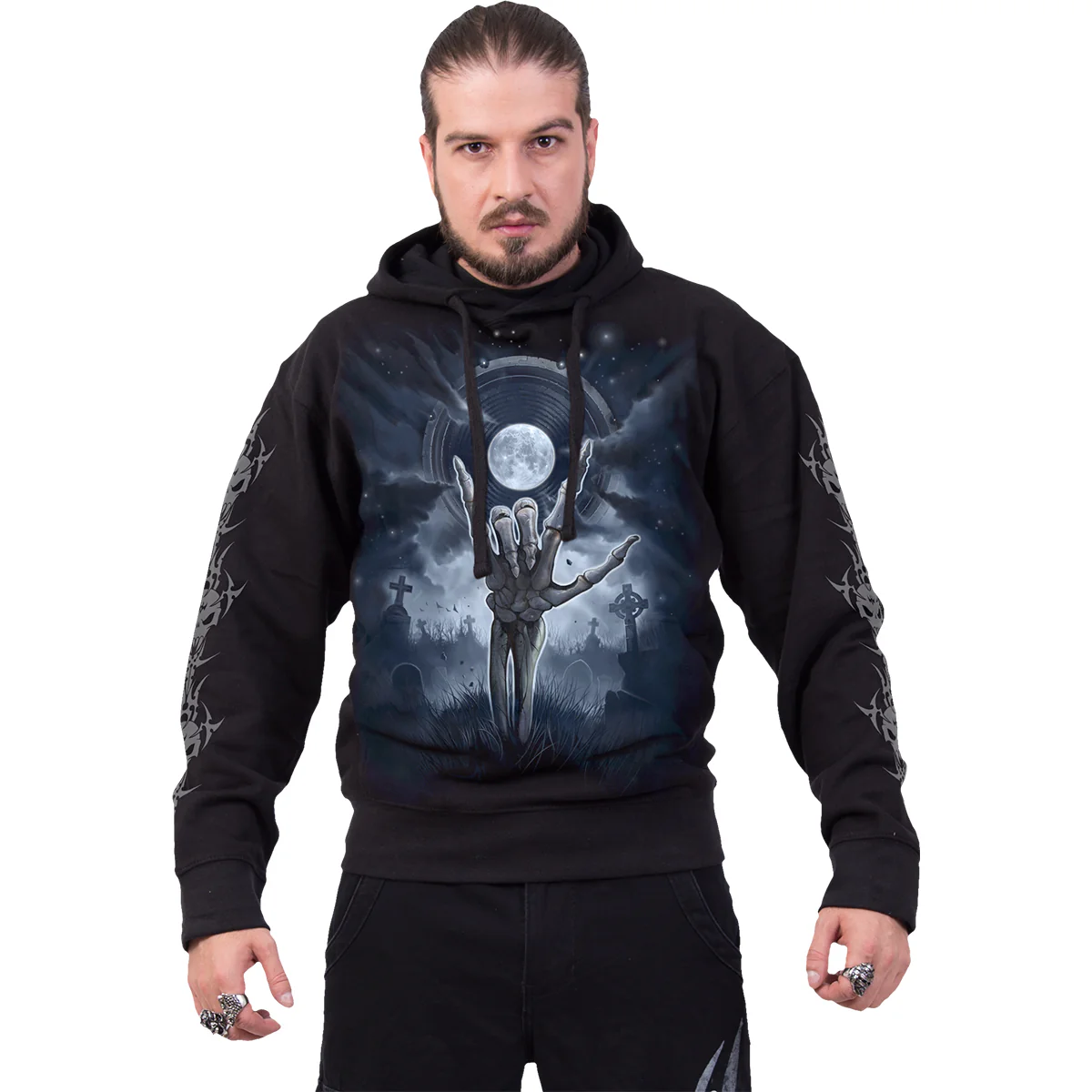 GRIM ROCKER - Hoody Black - Image 3