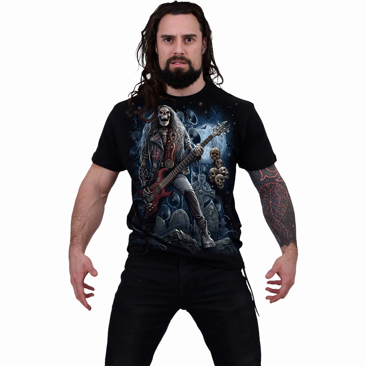 GRIM ROCKER - T-Shirt Black - Image 3