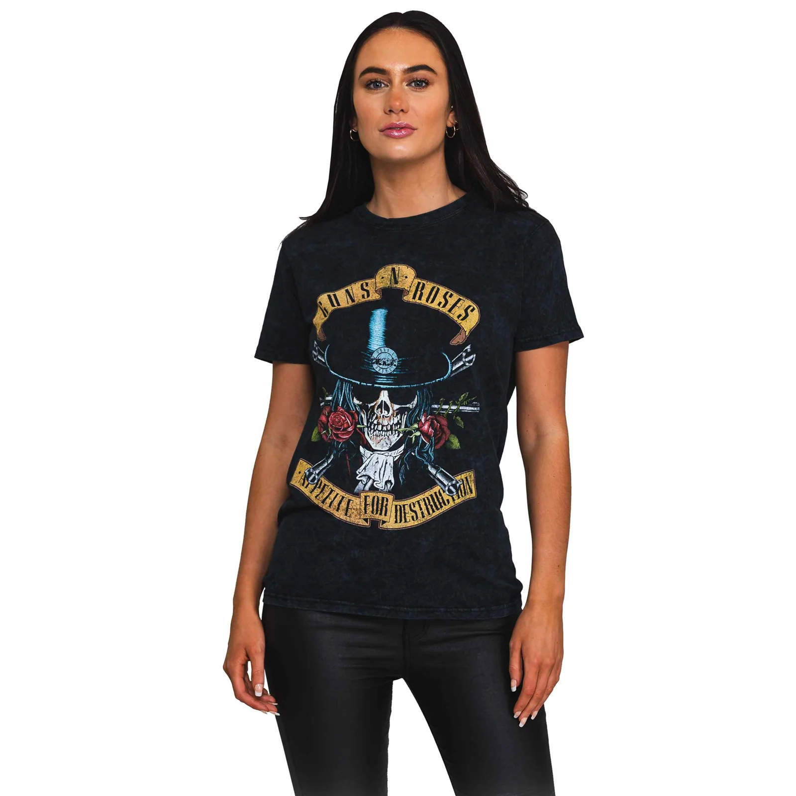 GUNS N ROSES - APPETITE WASHED - T-Shirt Black (Wash Collection) - Image 2