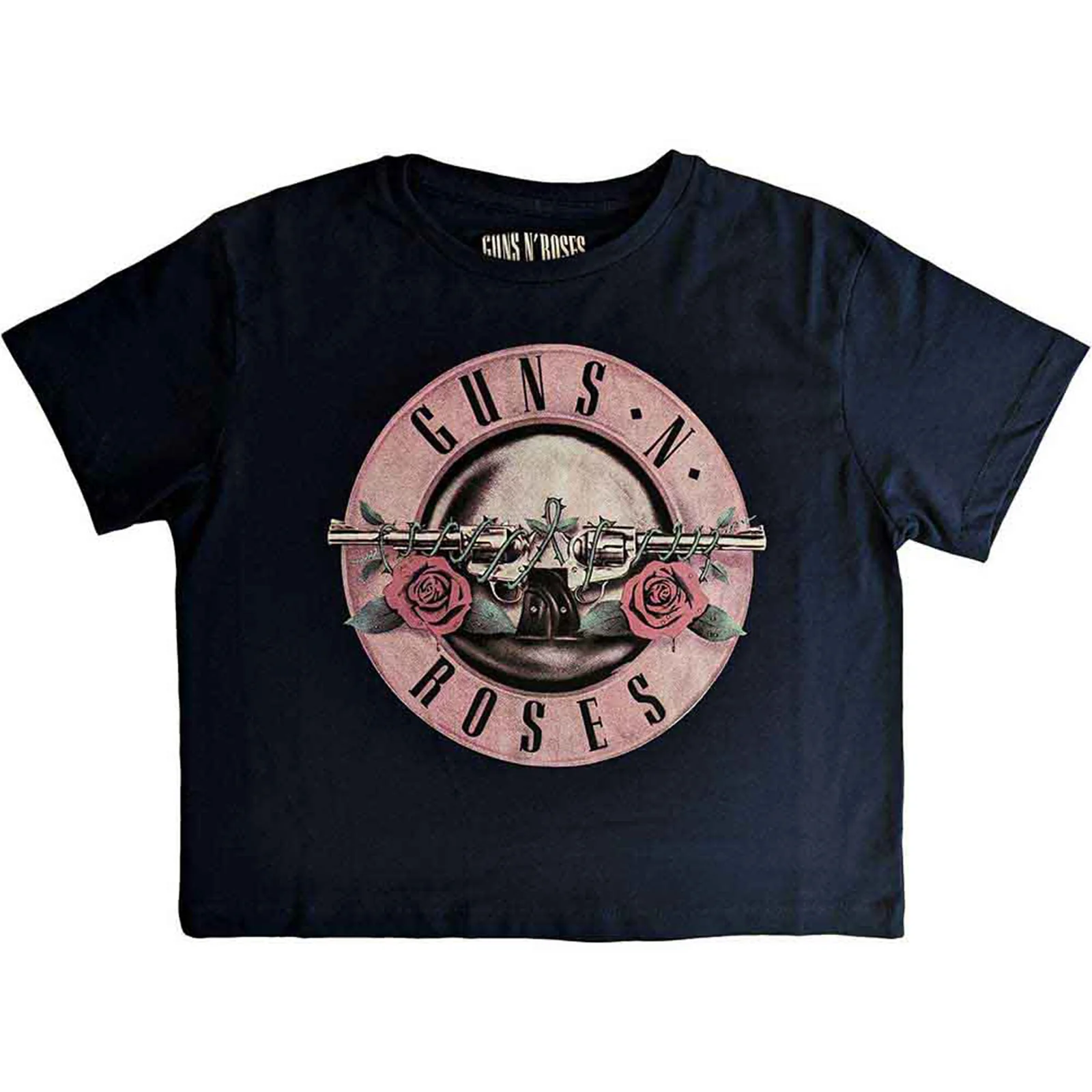 GUNS N ROSES - CLASSIC LOGO - Crop Top Blue