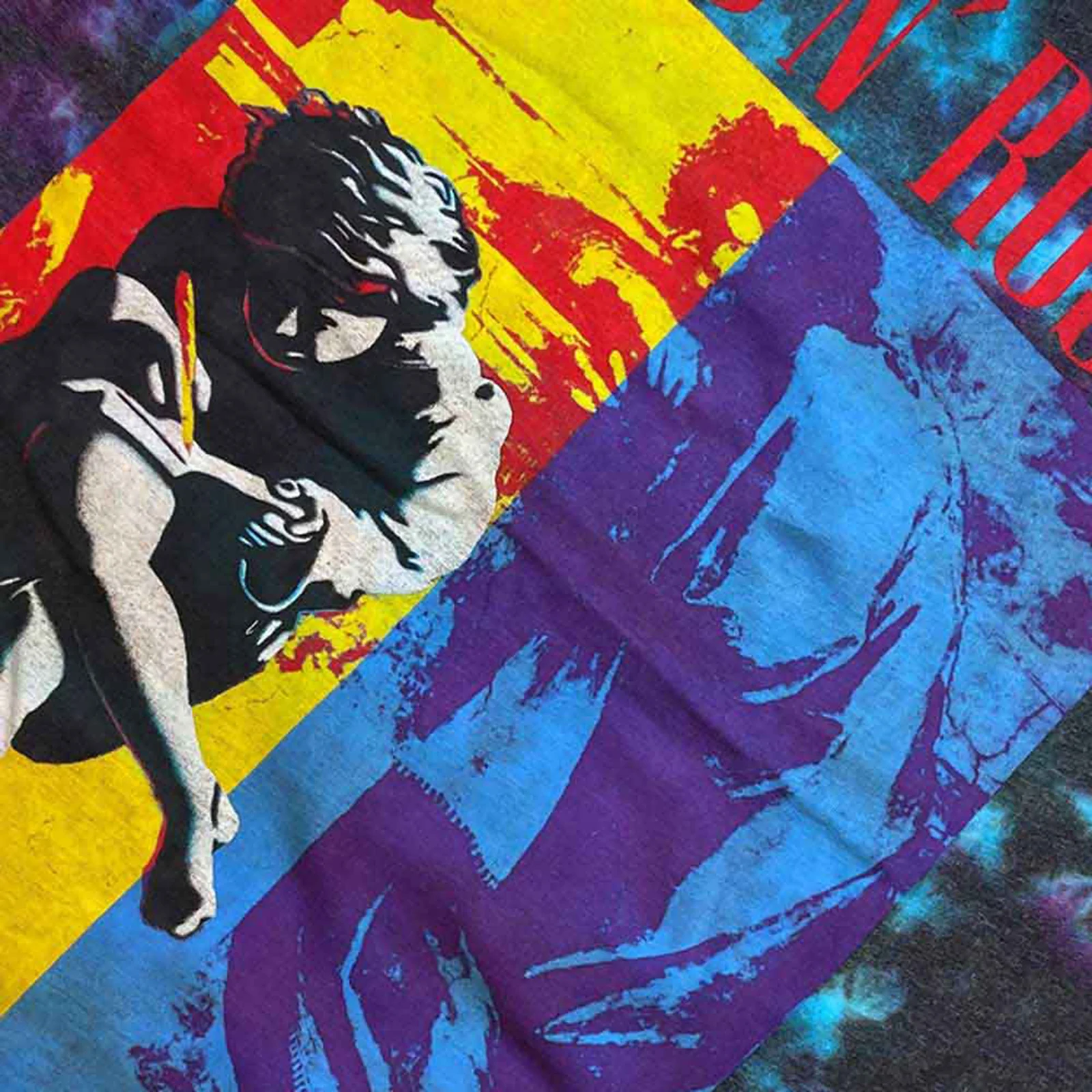 GUNS N ROSES - USE YOUR ILLUSION - T-Shirt Blue (Wash Collection) - Image 2
