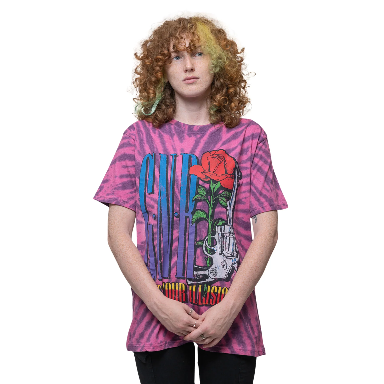 GUNS N ROSES - UYI PISTOL - T-Shirt Purple (Wash Collection) - Image 2