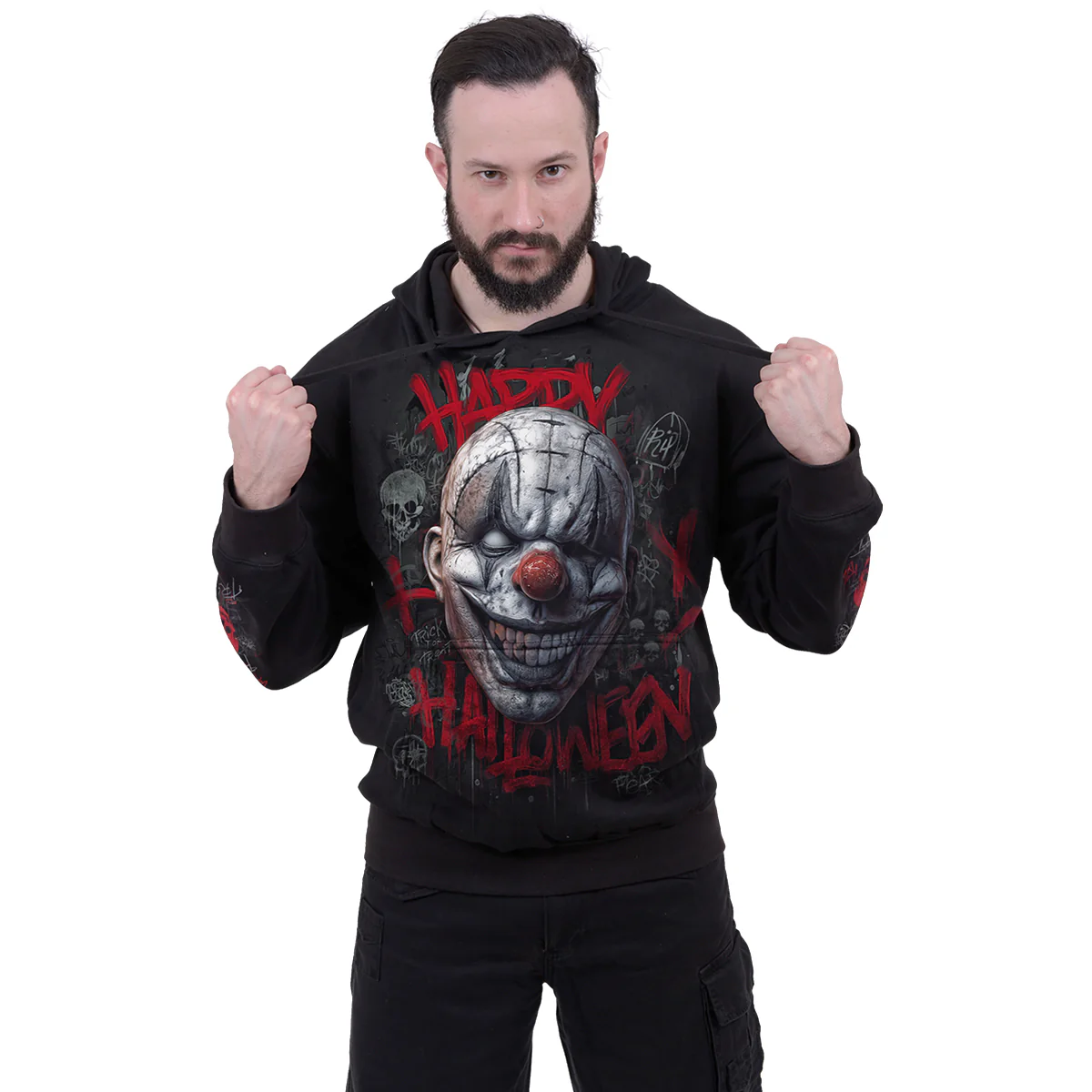 HAPPY HORROWEEN - Hoody Black - Image 3