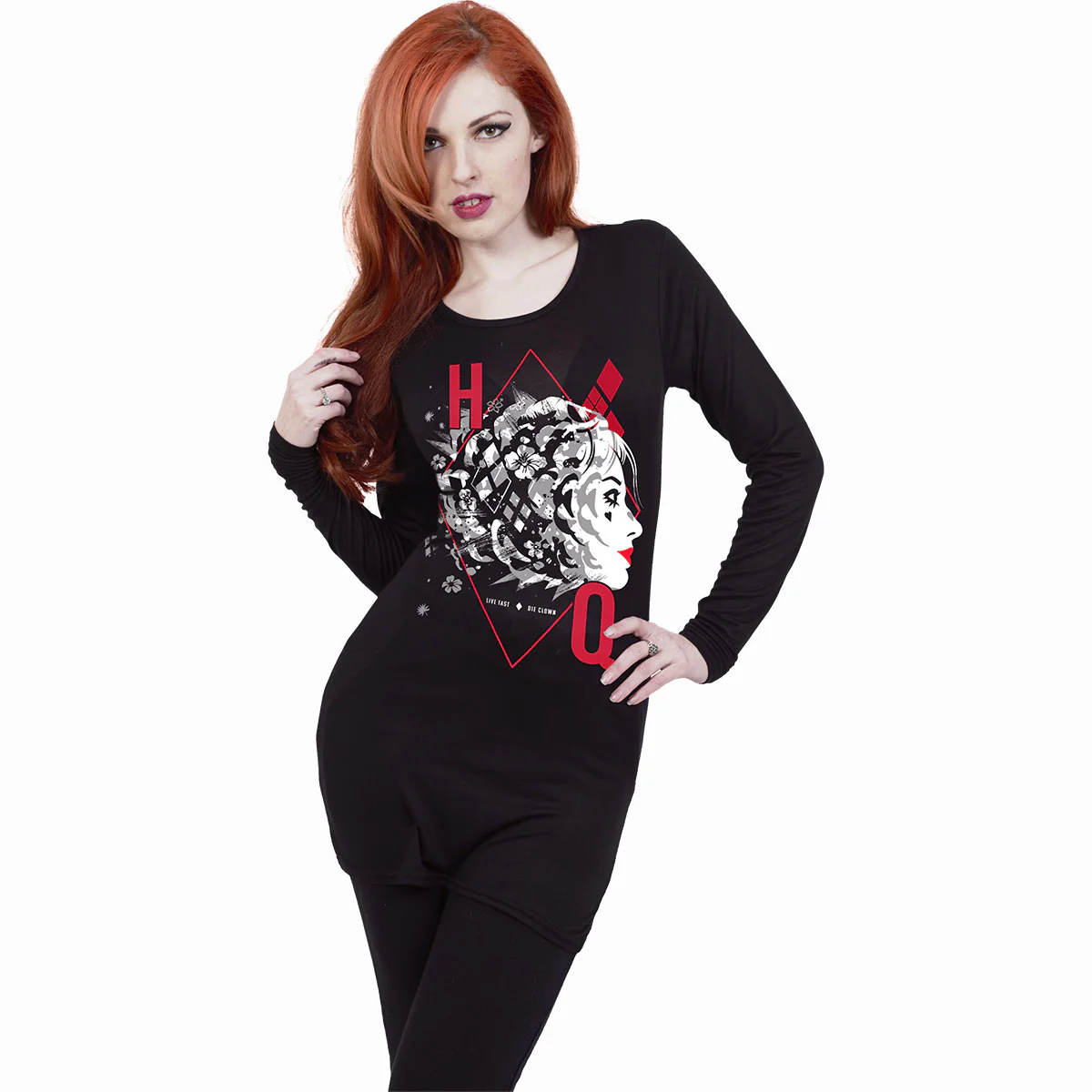 HARLEY QUINN - HQ - Baggy Top Black - Image 2