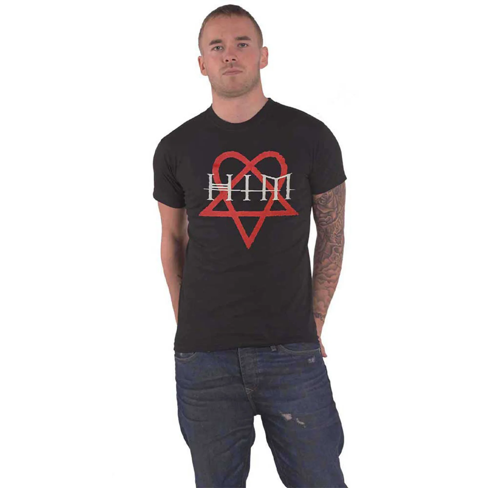 HIM - HEARTAGRAM - T-Shirt Black - Image 2