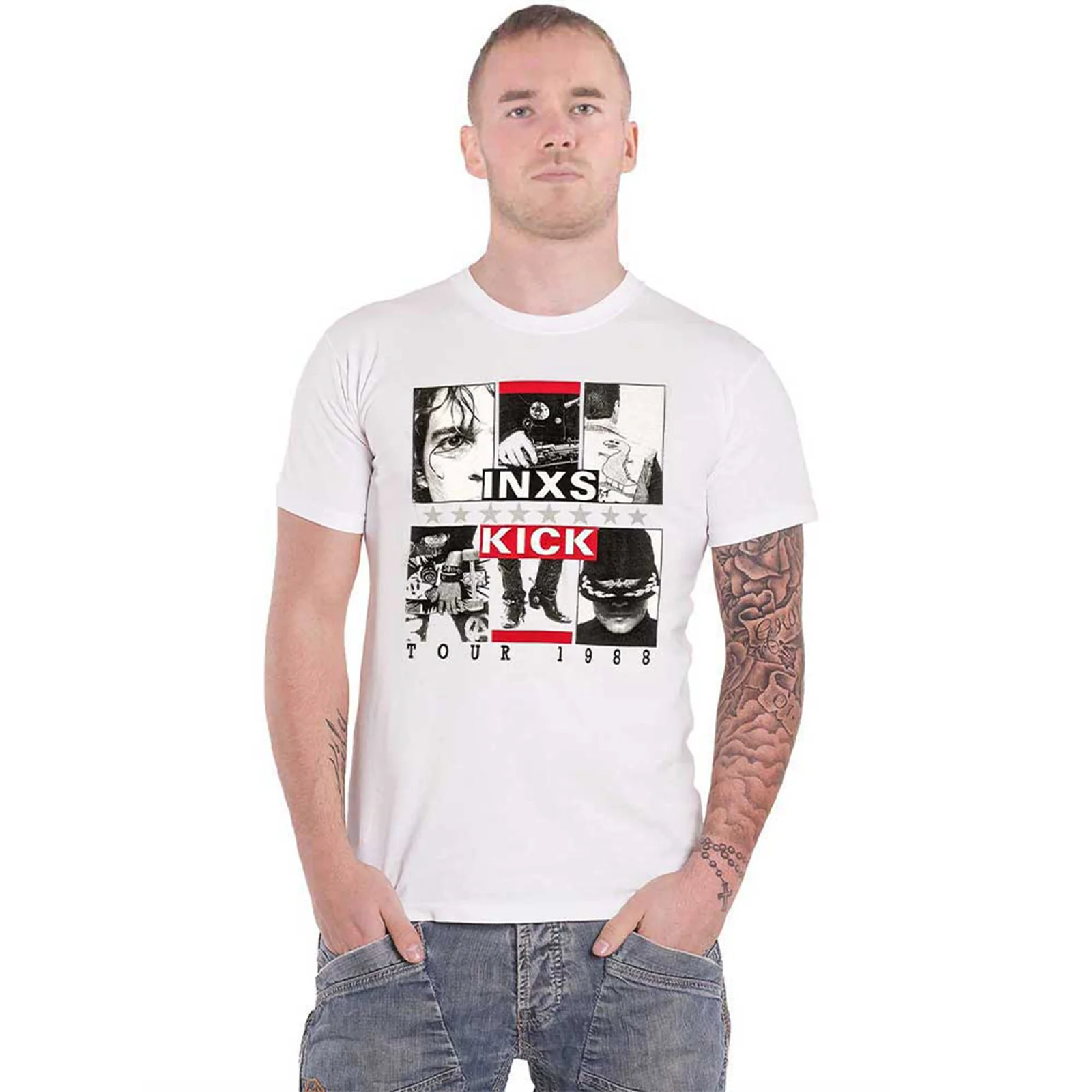 INXS - KICK TOUR - T-Shirt White - Image 2
