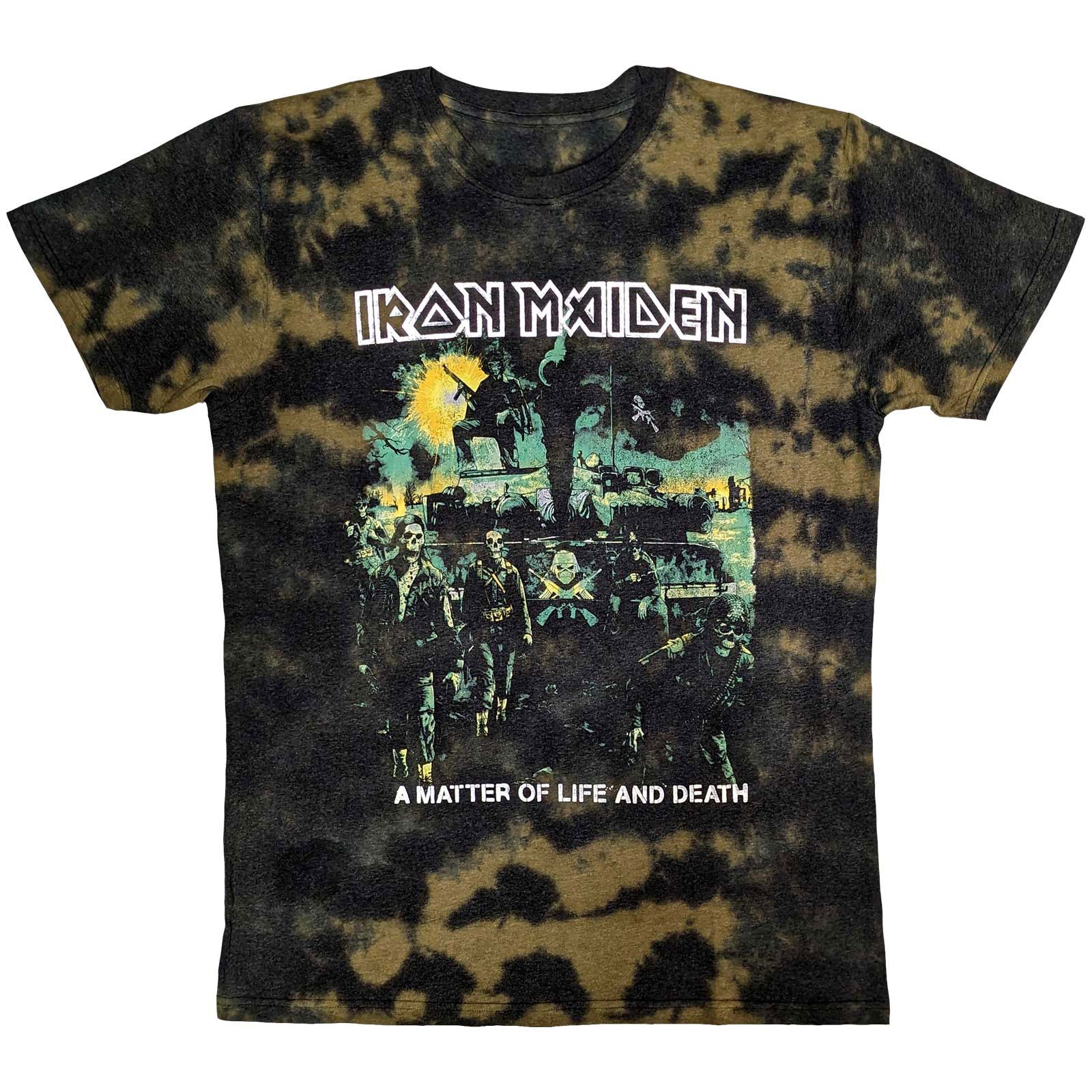 IRON MAIDEN - A MATTER OF LIFE & DEATH - T-Shirt Brown (Wash Collection)