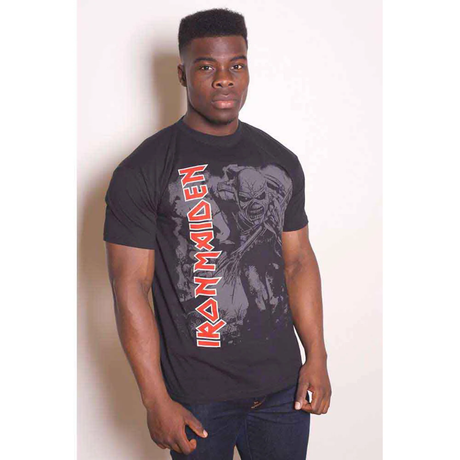 IRON MAIDEN - HI-CONTRAST TROOPER - T-Shirt Black - Image 2