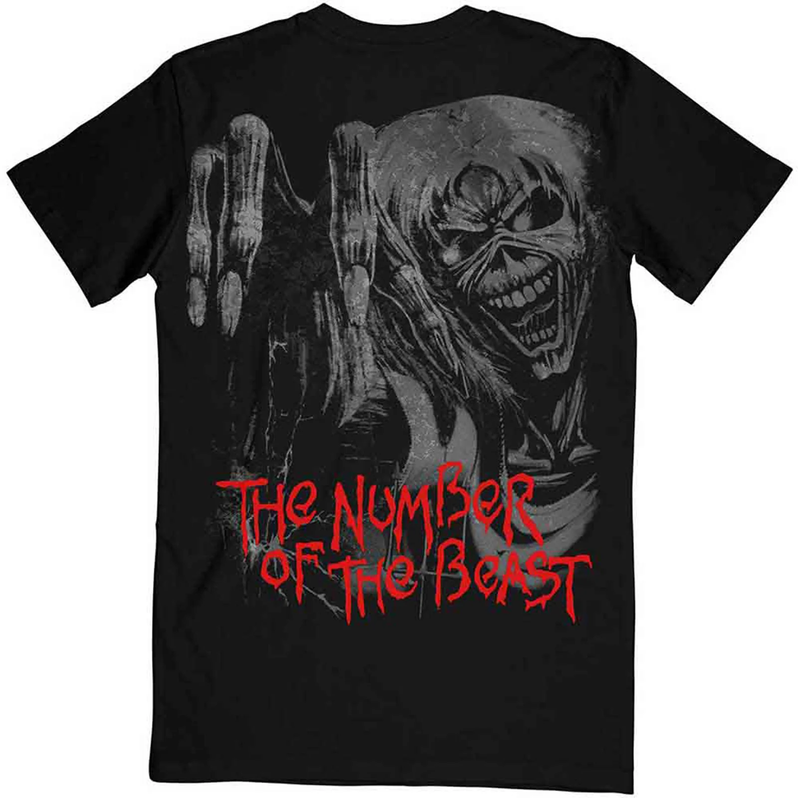 IRON MAIDEN - NUMBER OF THE BEAST JUMBO - T-Shirt Black (Back Print) - Image 2