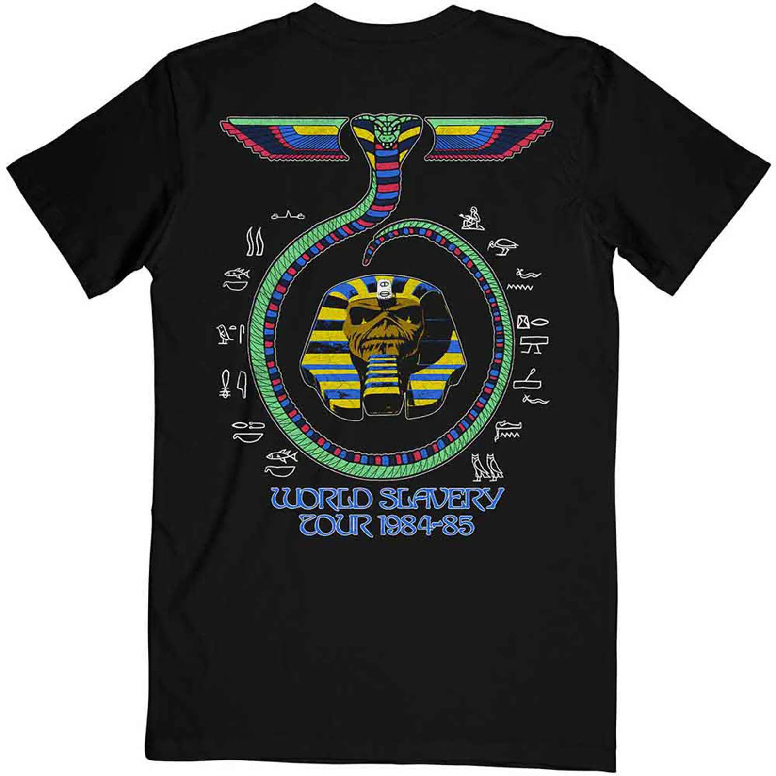 IRON MAIDEN - WORLD SLAVERY TOUR '84 - '85 - T-Shirt Black (Back Print) - Image 2