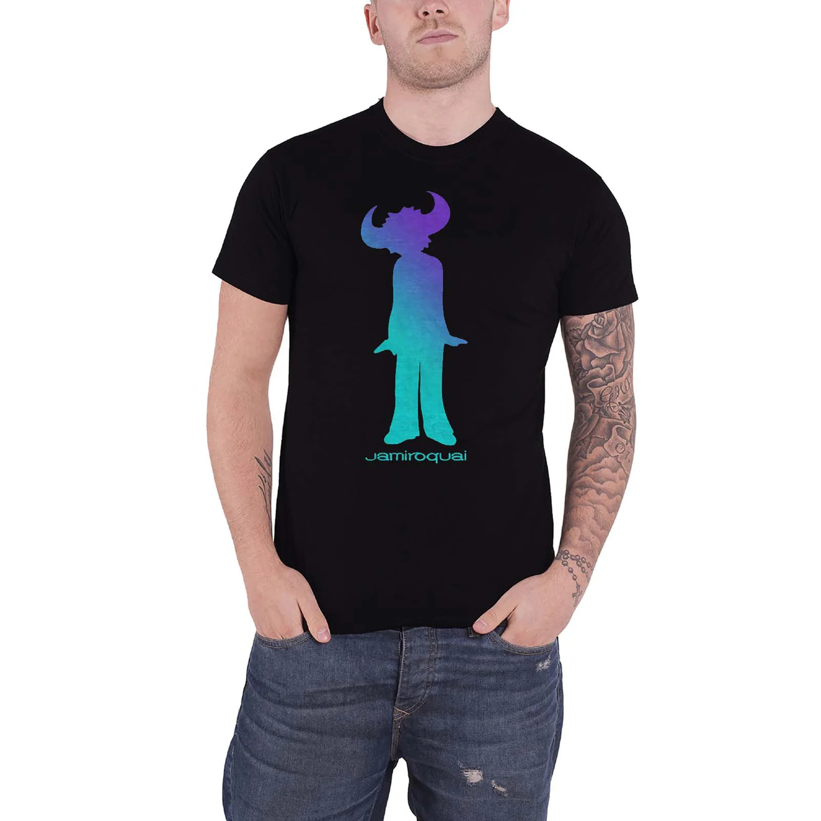 JAMIROQUAI - BUFFALO GRADIENT - T-Shirt Black - Image 2