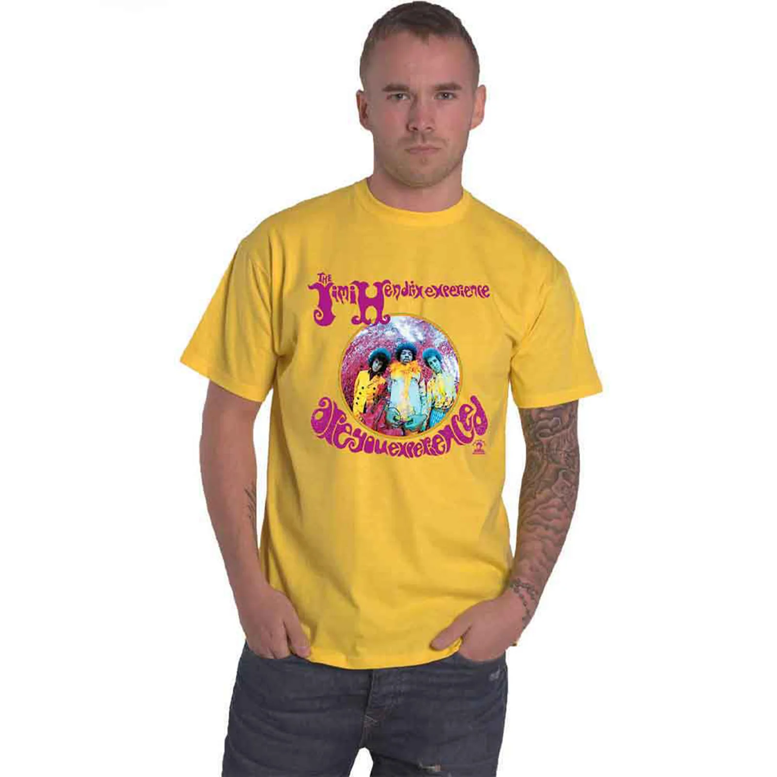 JIMI HENDRIX - ARE YOU EXPERIENCED - T-Shirt Yellow - Image 3