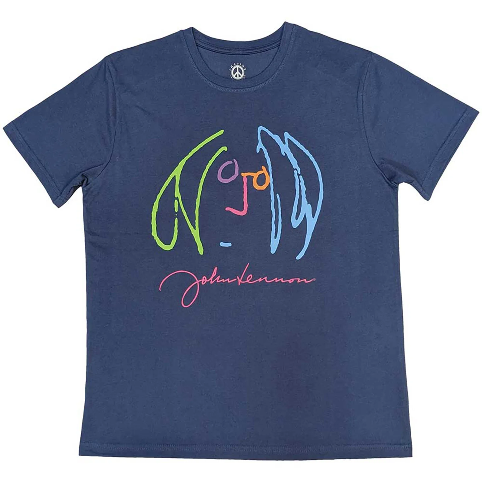 JOHN LENNON - SELF PORTRAIT FULL COLOUR - T-Shirt Blue