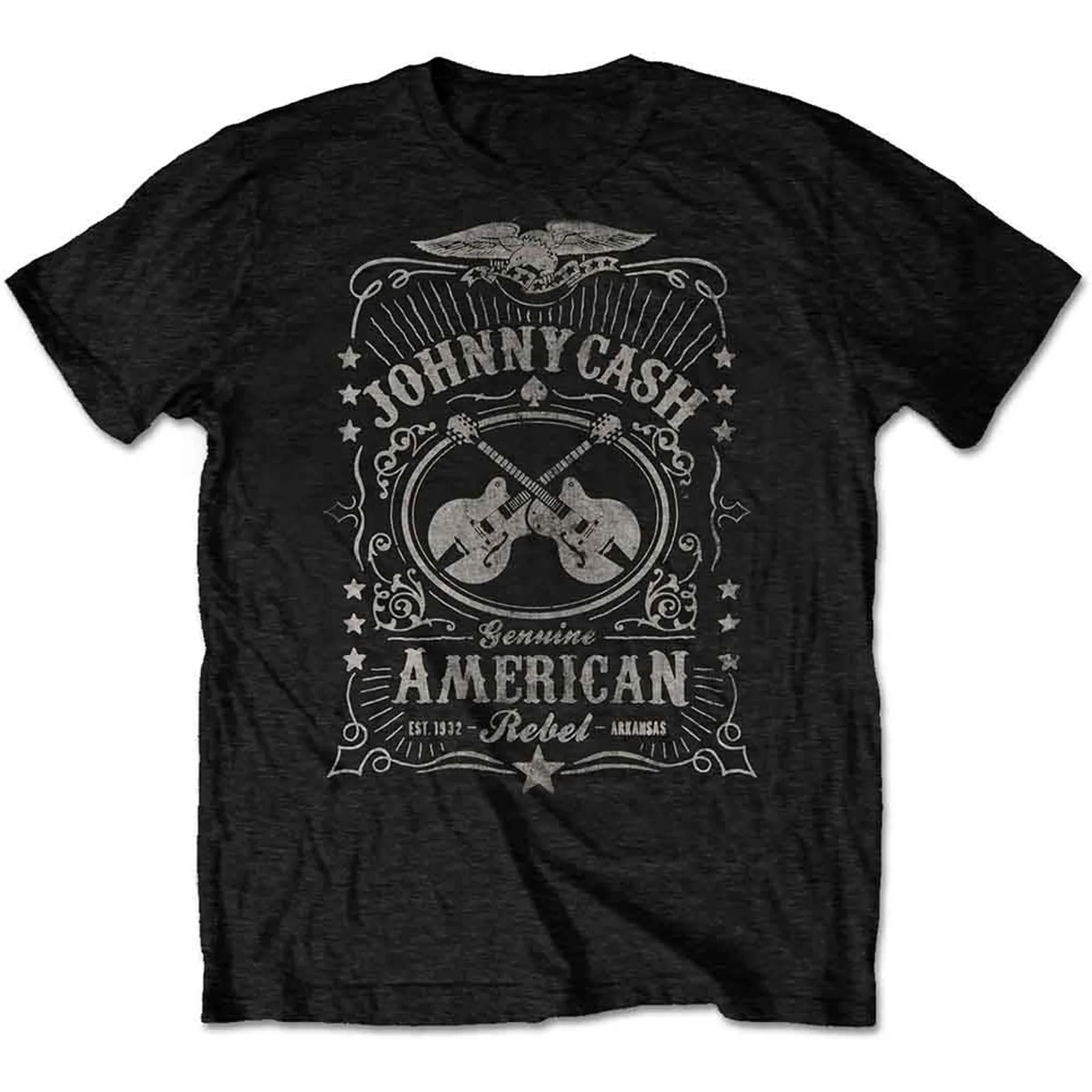 JOHNNY CASH - AMERICAN REBEL 2 - T-Shirt Black