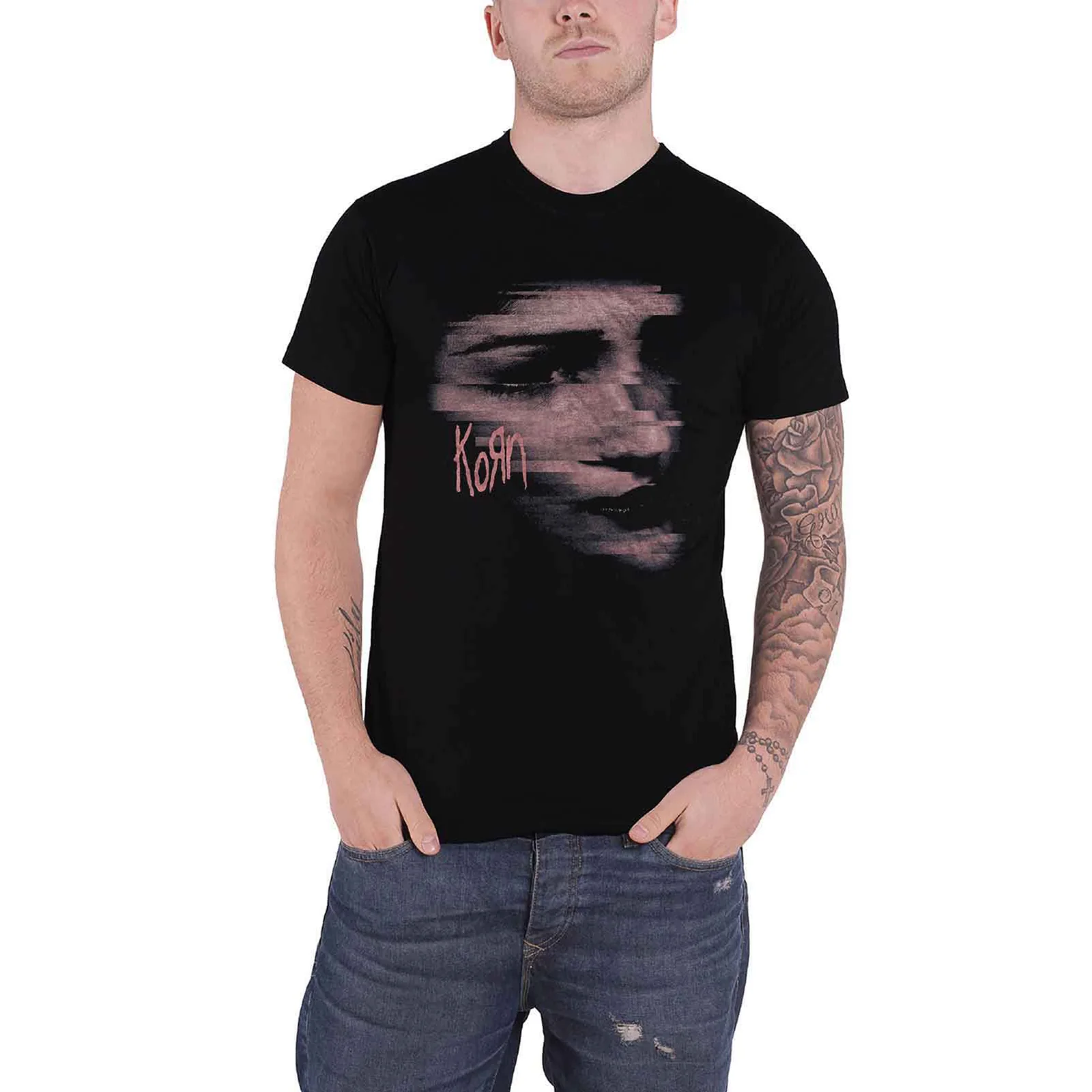 KORN - CHOPPED FACE - T-Shirt Black - Image 2