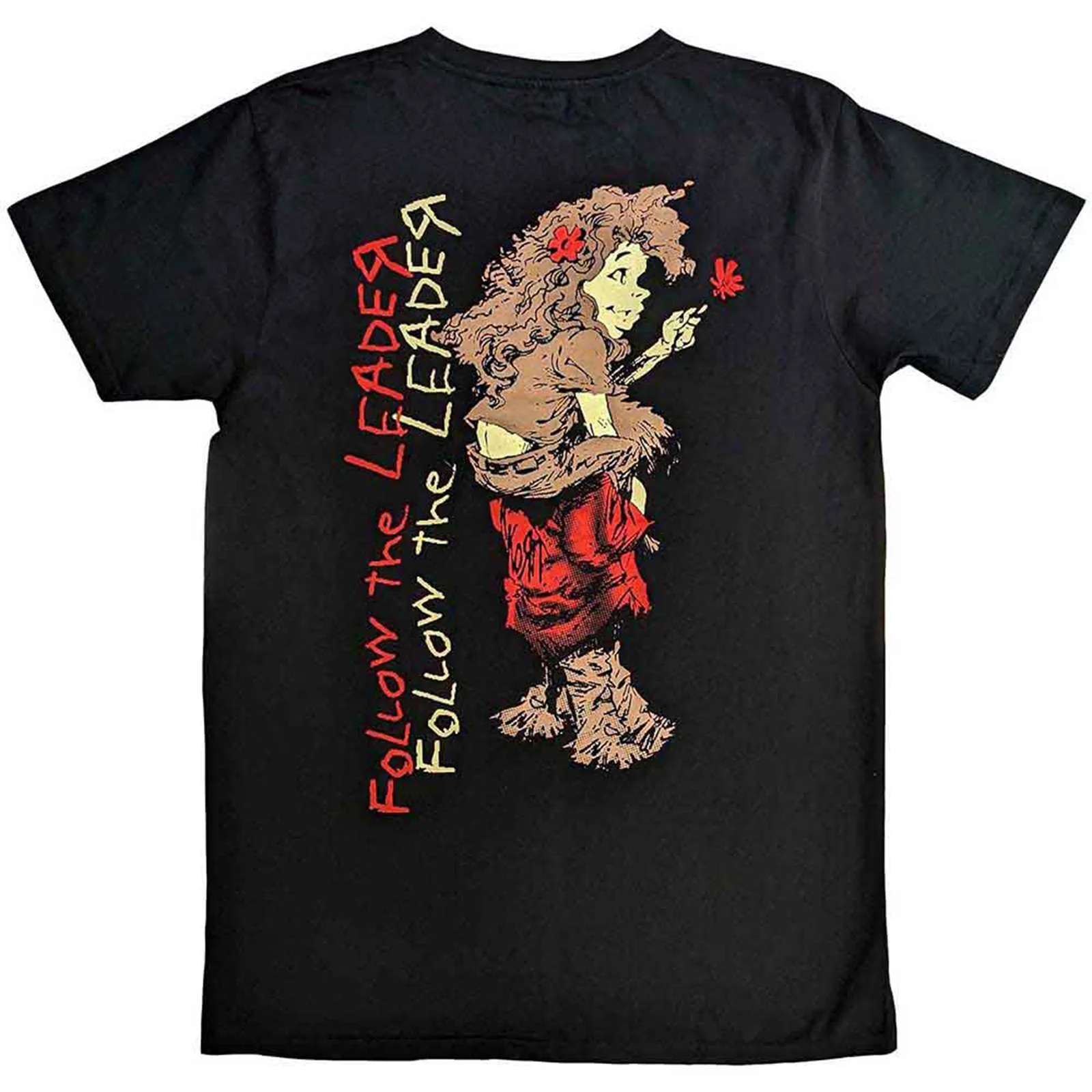 KORN - FOLLOW THE LEADER - T-Shirt Black (Back Print) - Image 2
