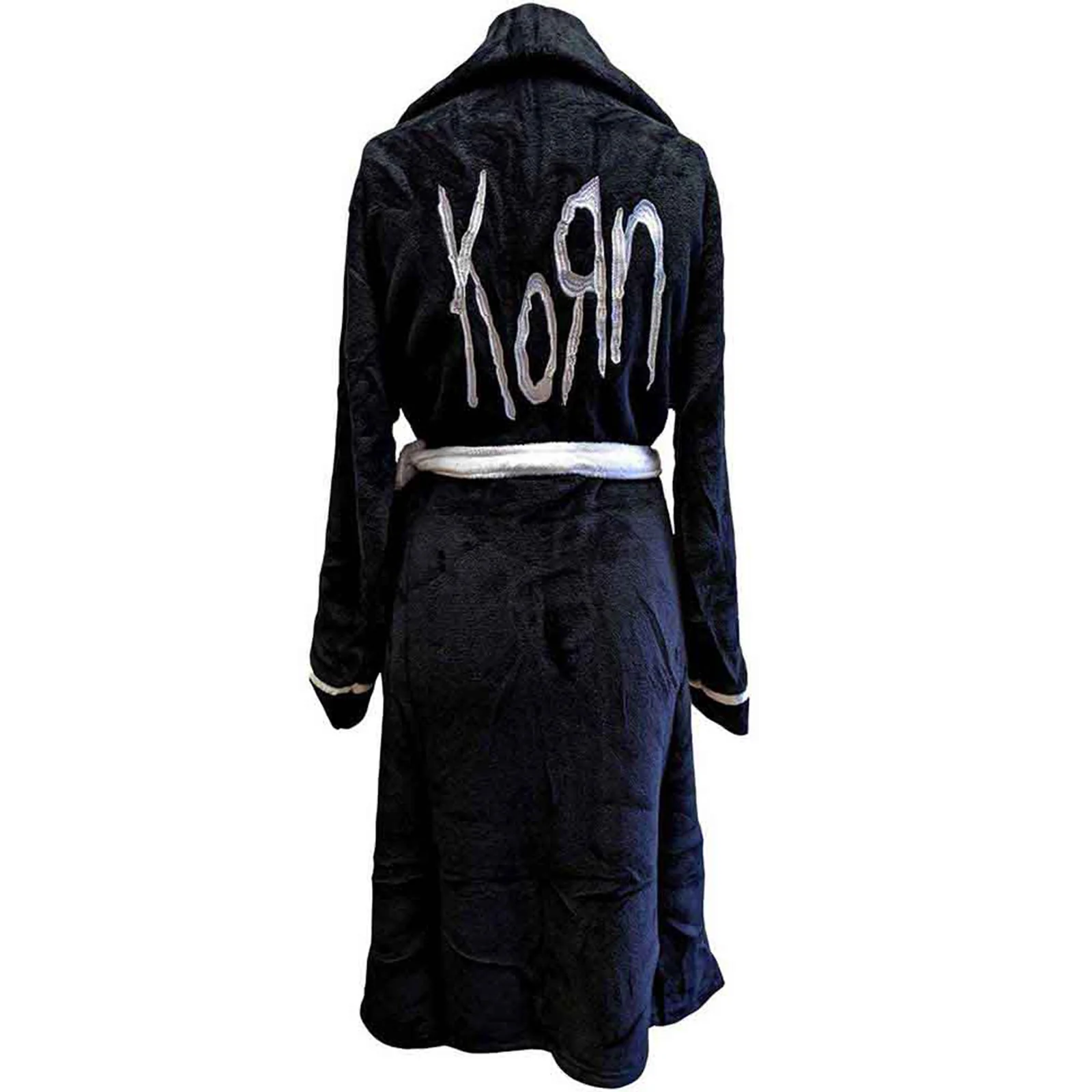 KORN - LOGO - Bathrobe Black (Back Print) - Image 2