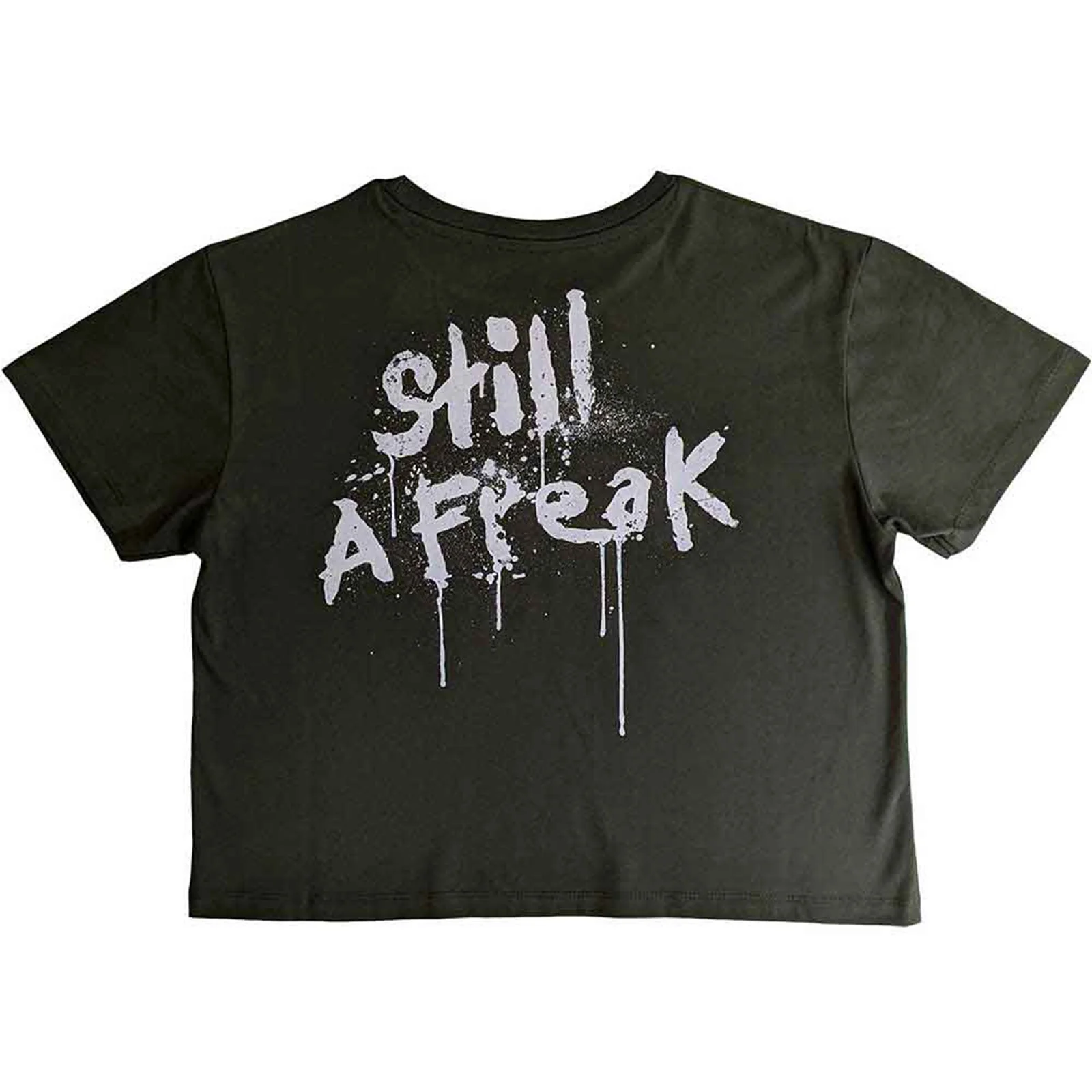 KORN - STILL A FREAK - Crop Top Green (Back Print) - Image 2