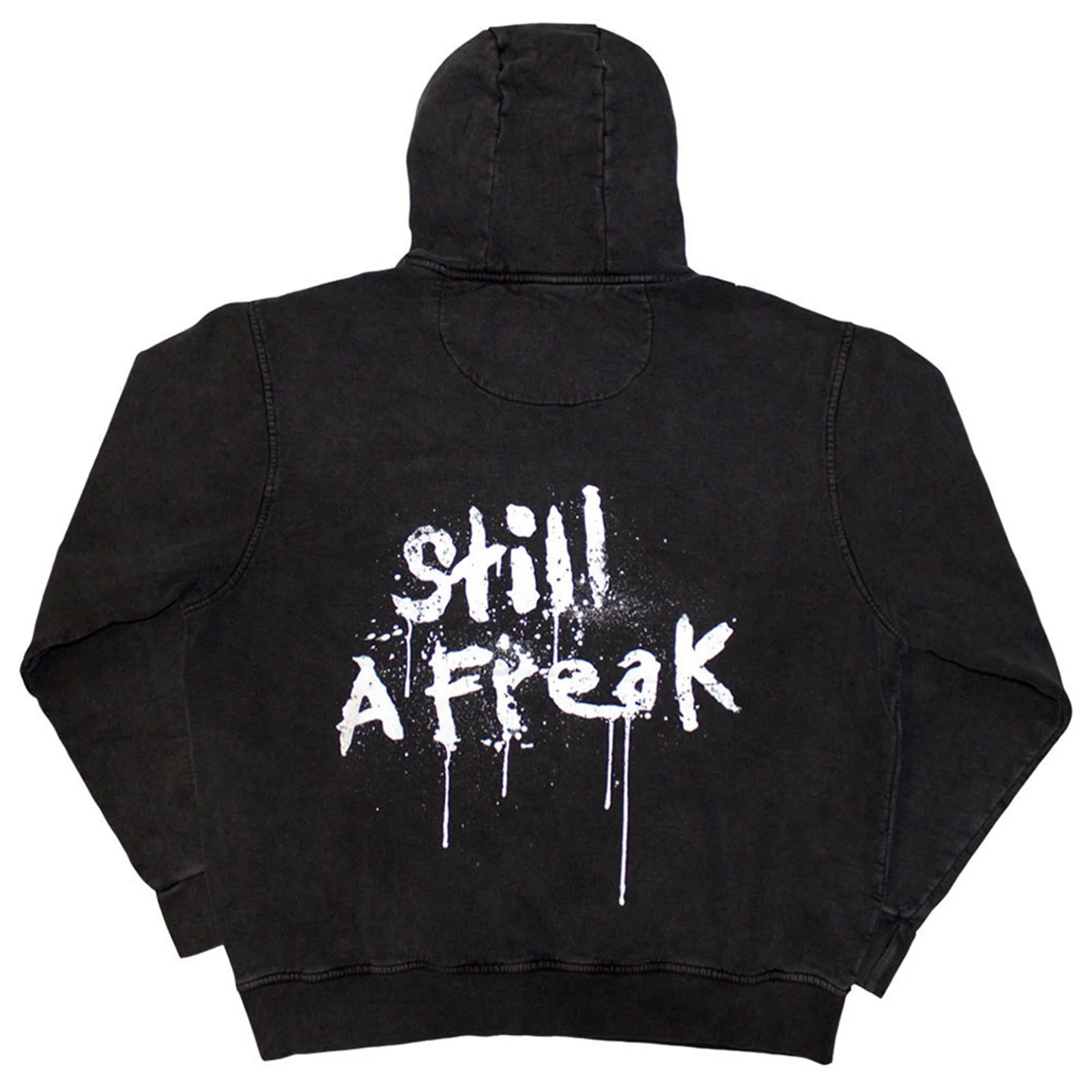KORN - STILL A FREAK - Stone Wash Pullover Hoodie Grey (Back Print) - Image 2