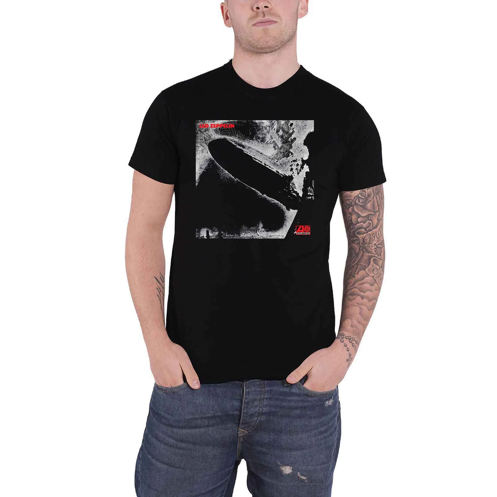 LED ZEPPELIN - 1 REMASTERED COVER - T-Shirt Black - Image 2