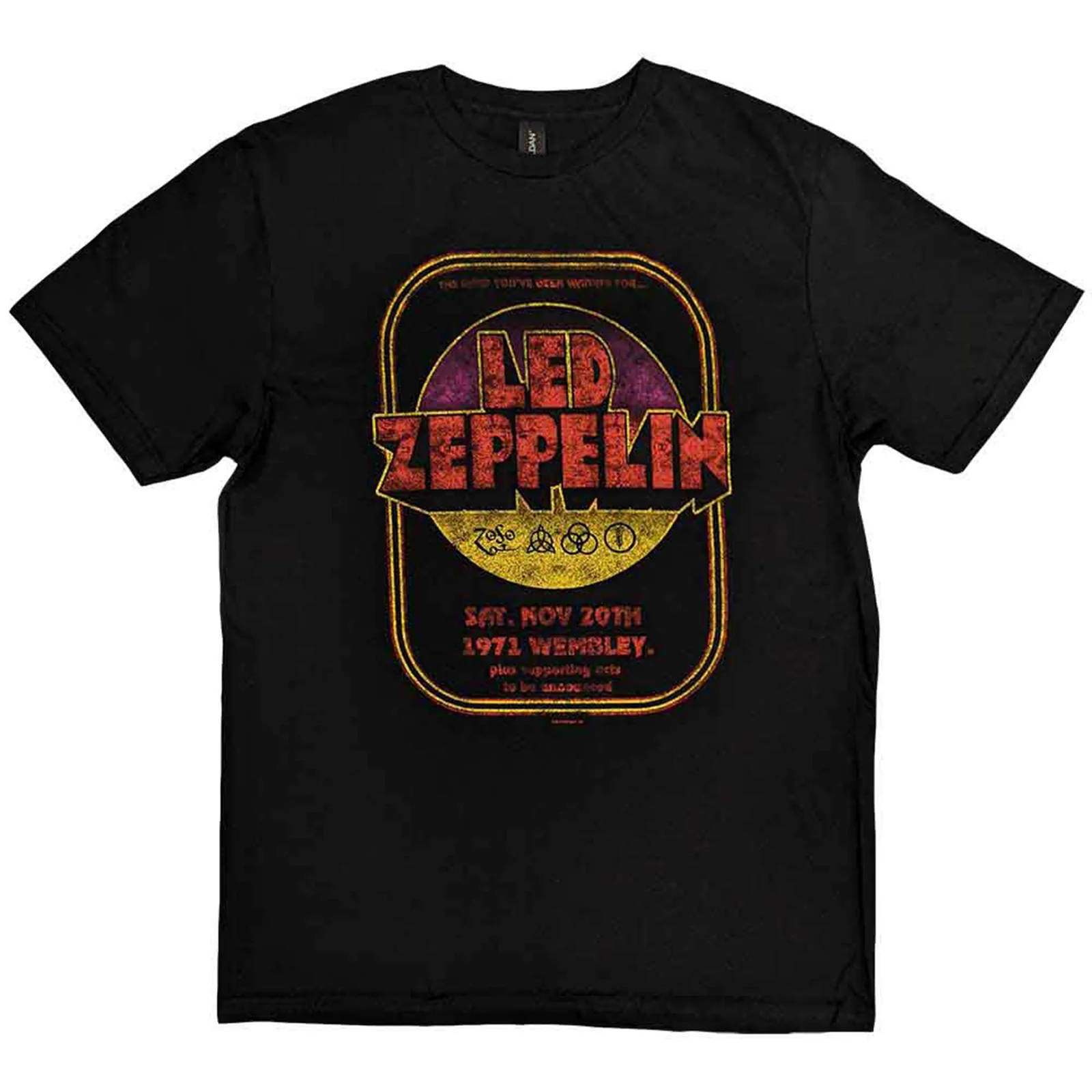 LED ZEPPELIN - 1971 WEMBLEY - T-Shirt Black