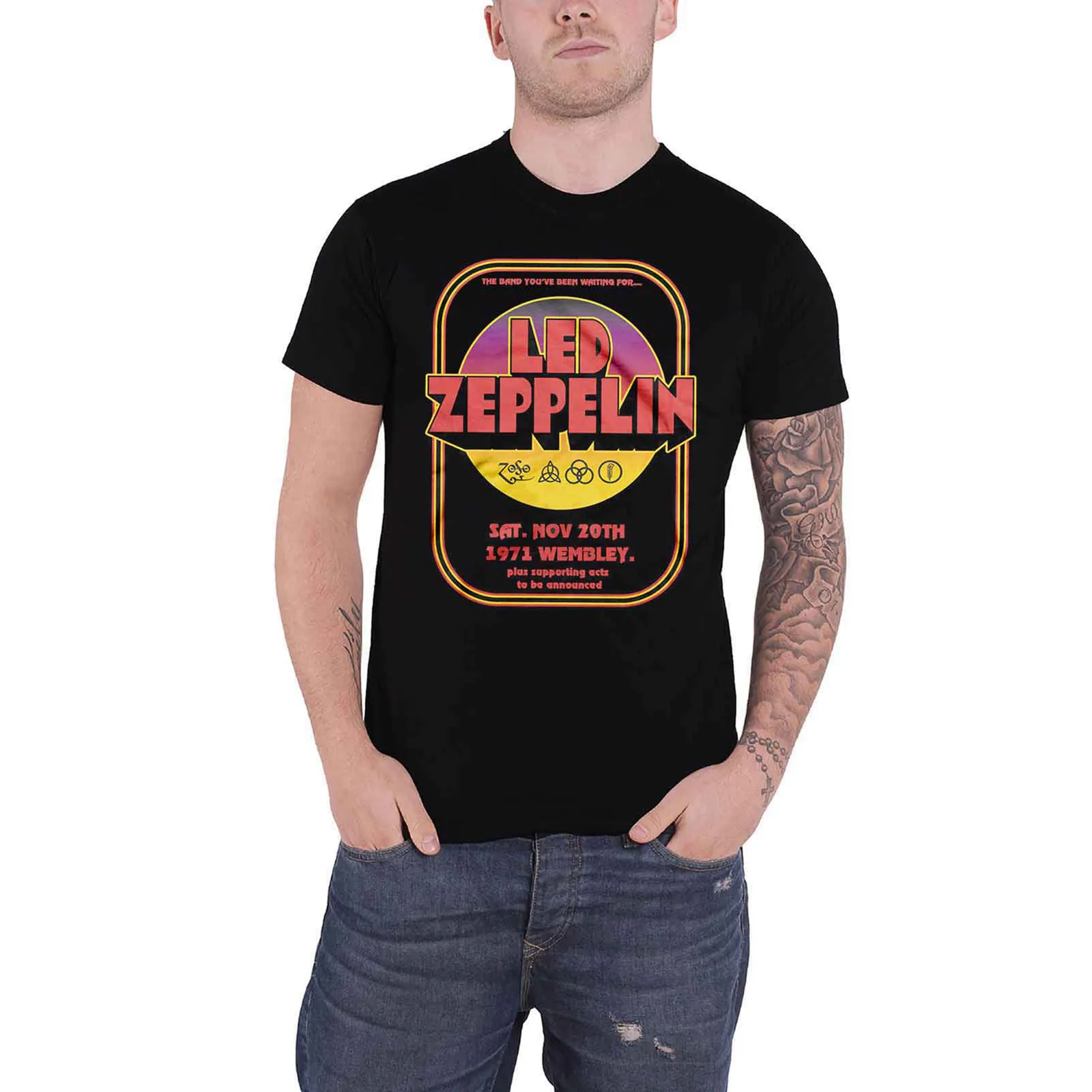 LED ZEPPELIN - 1971 WEMBLEY - T-Shirt Black - Image 2